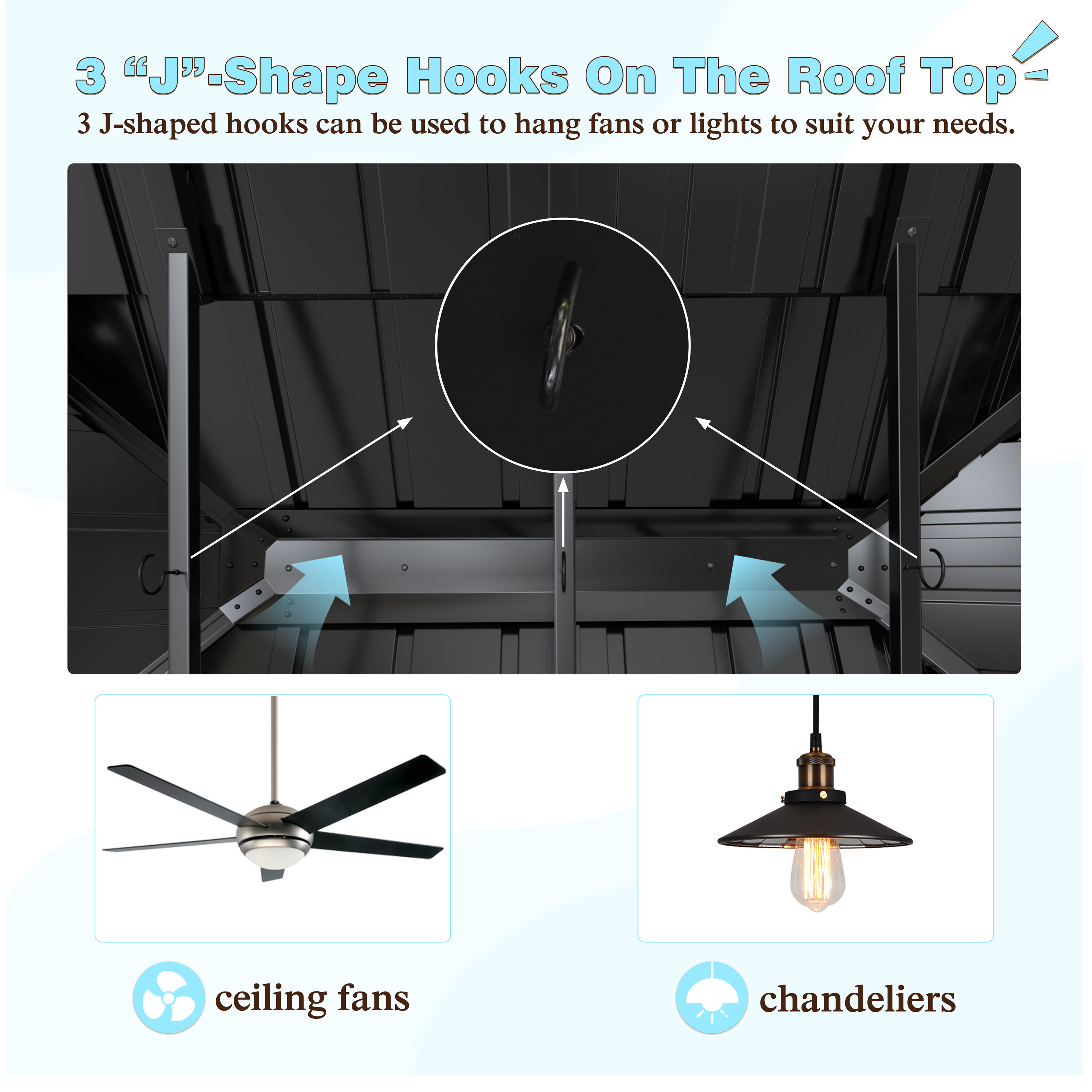 VEIKOUS PG0201-09-D Wood-Resin-Gazebos - View #11