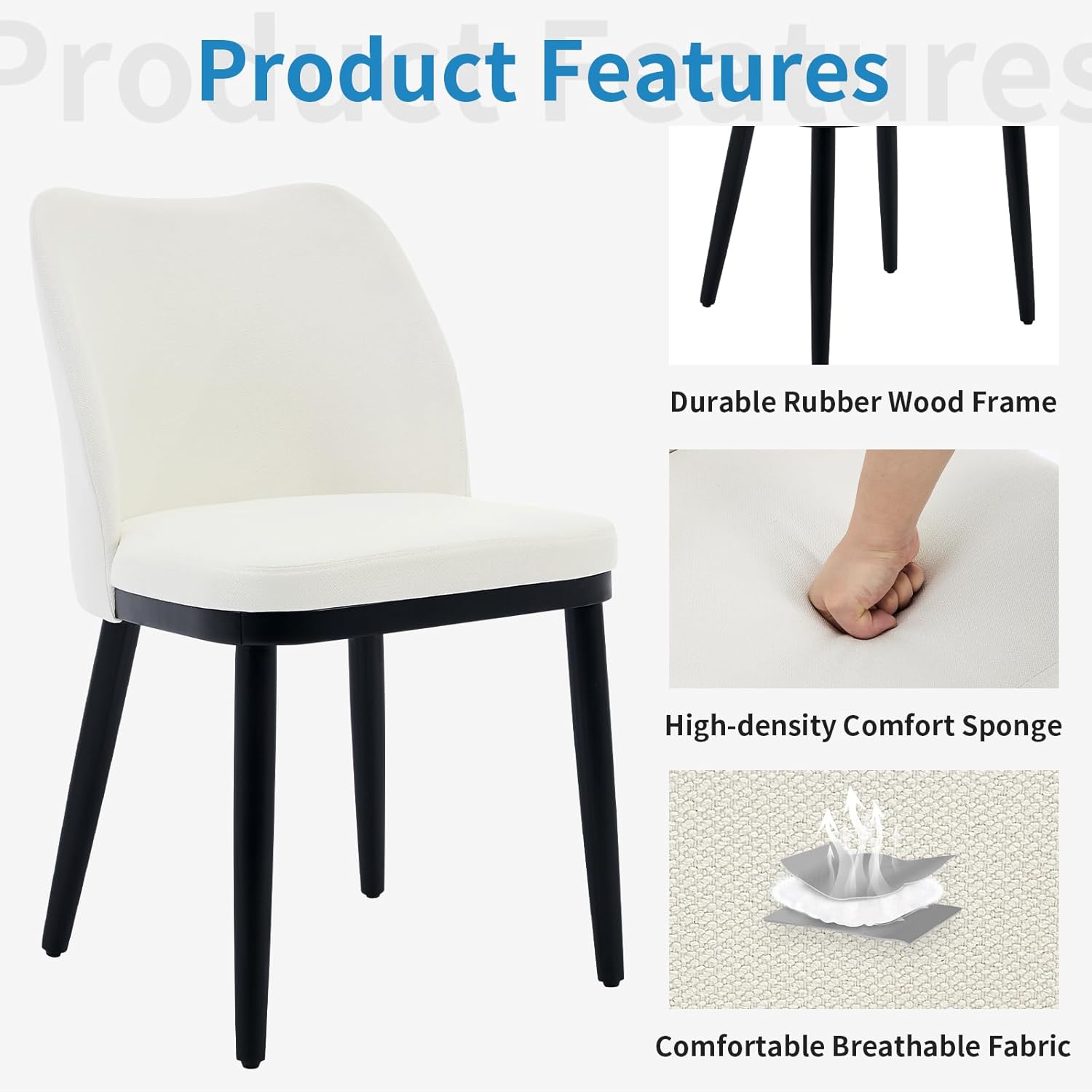 Qeetex LHF-CY-7BL51 Dining-Chairs - View #3