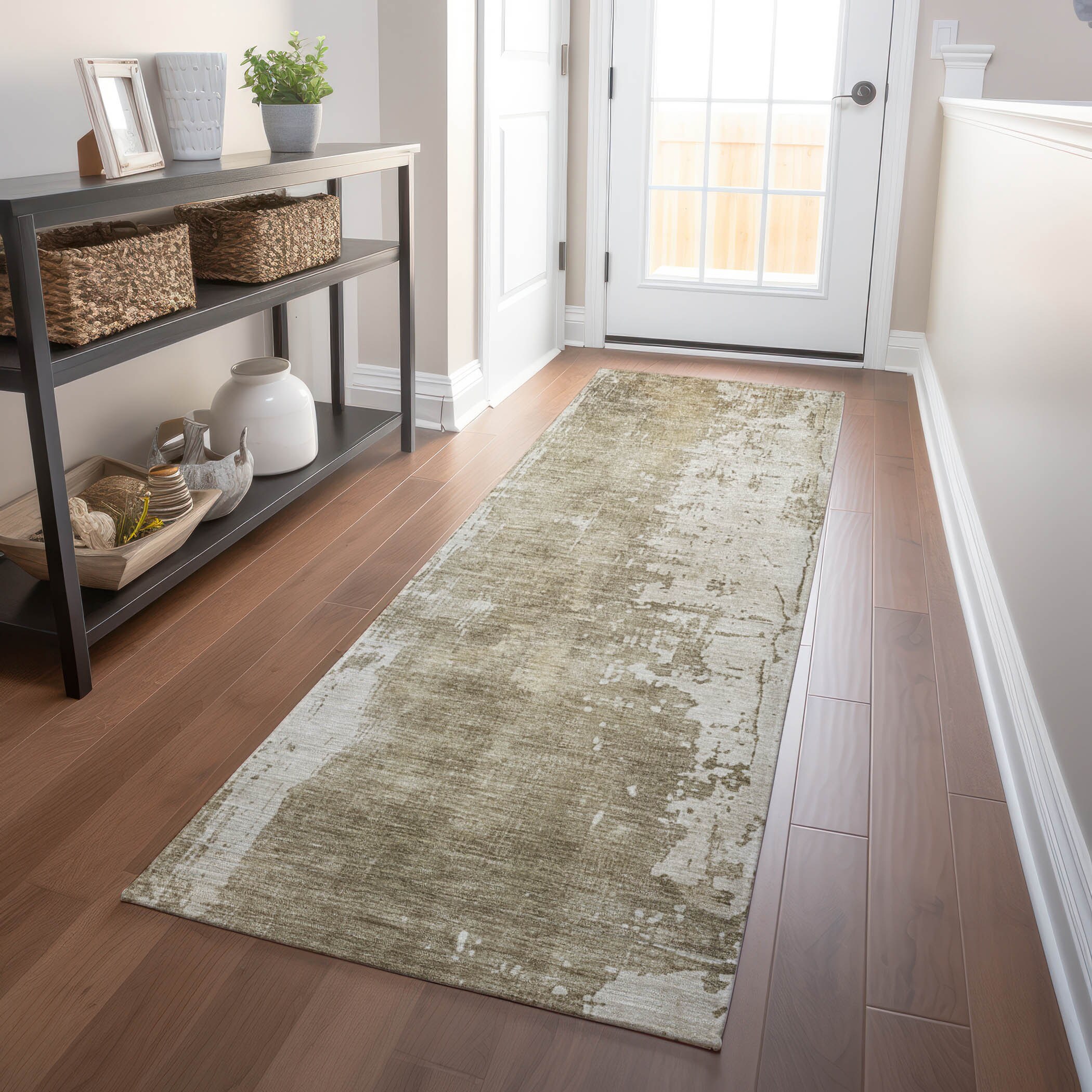 Addison Rugs ACN1649TP2X8 Chantille ACN1649TP 2 x 7 (ft) Loomed Taupe Rectangular Indoor/Outdoor Machine washable Pet Friendly Area rug