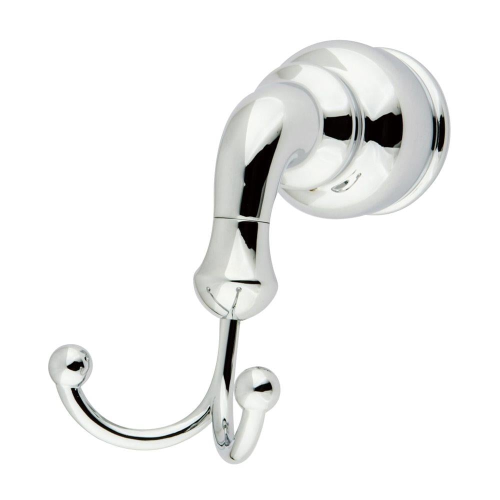 Elements of Design EBA607C Magellan Polished Chrome 2-Hook Wall Mount Towel Hook