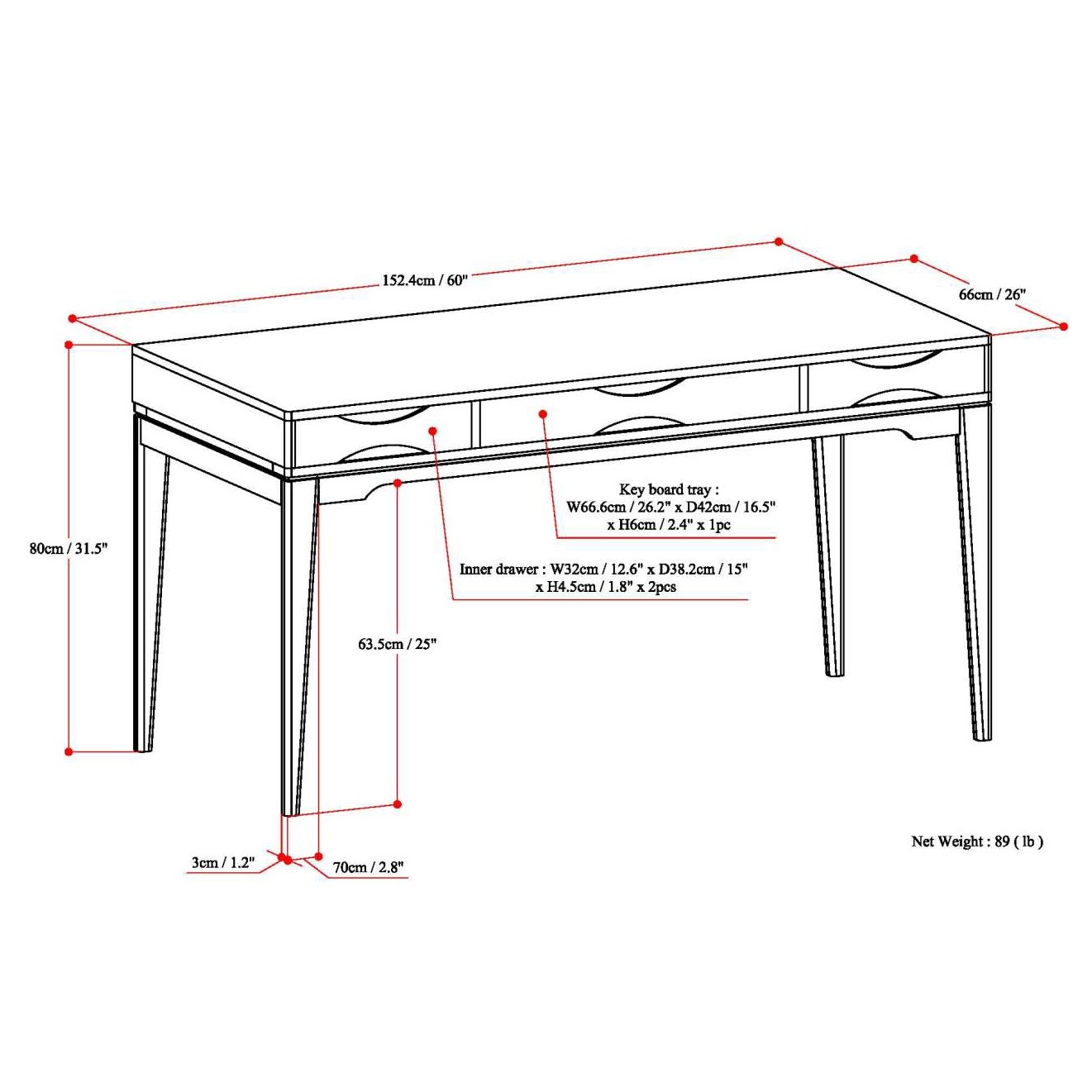Simpli Home AXCHRP-10W desks - View #9