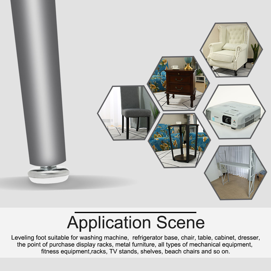 Aazon.co: Zorfeter 30 Pcs 1/4 Screw In Threaded Furniture Adjustable