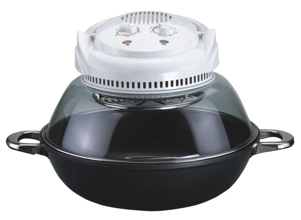 SPT Appliance SS-303A 5 qt. Stainless Steel & Black Electric Shabu Pot