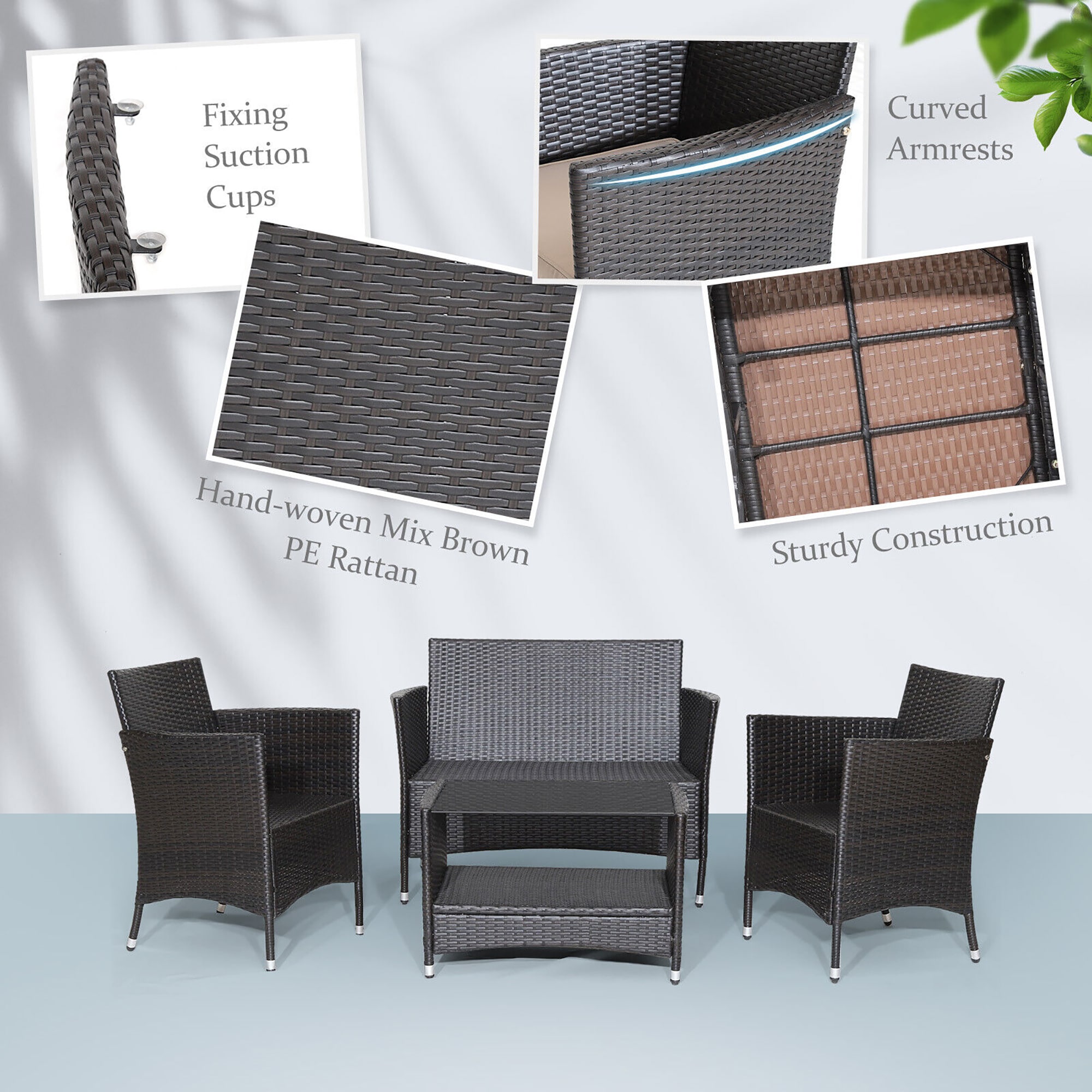 Forclover HYFL-627HW Patio-Conversation-Sets - View #5
