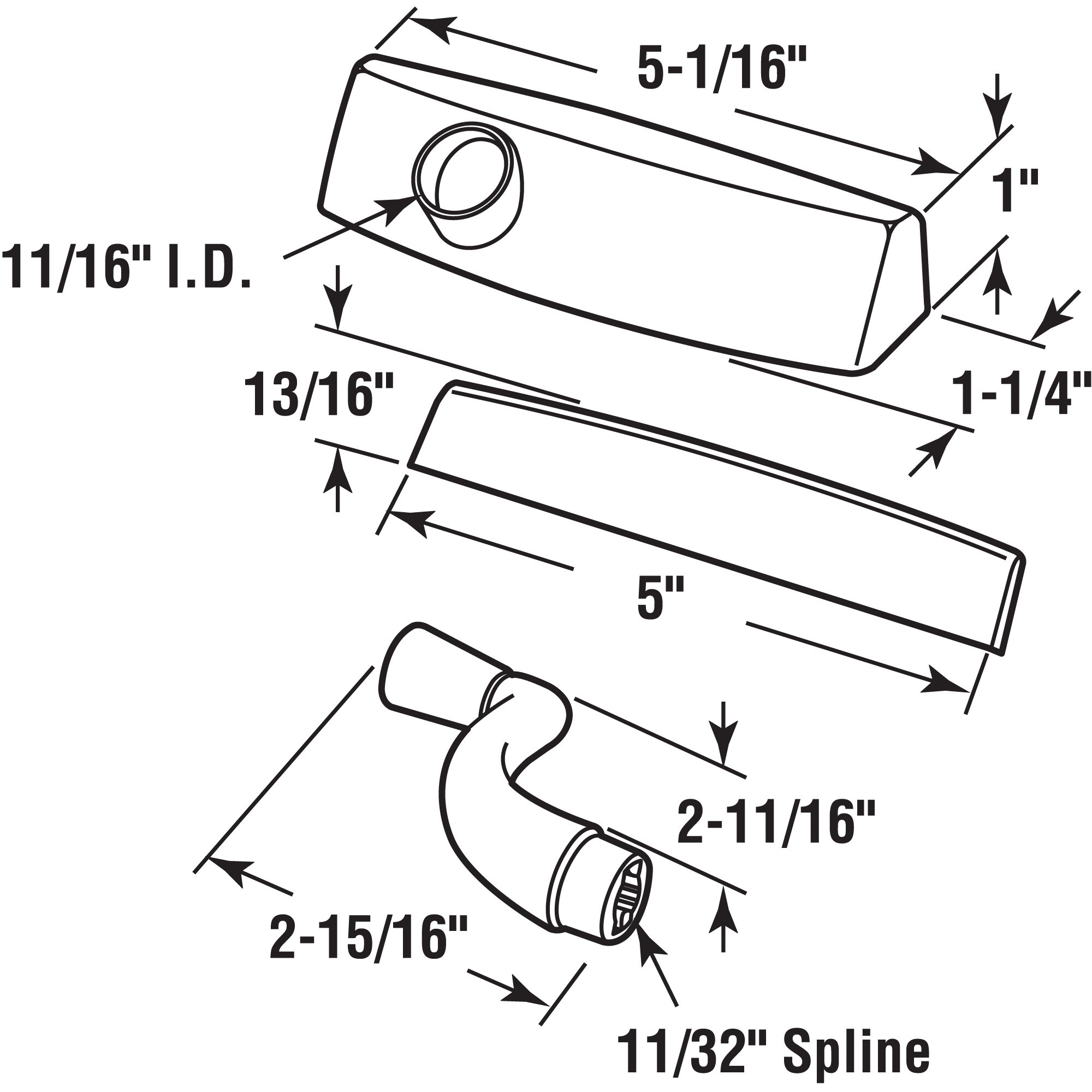 Prime-Line MP24424 Casement-Window-Crank-Handles - View #2