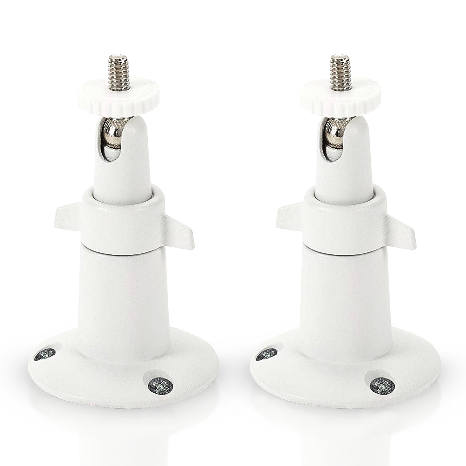 Wasserstein 4897080220468 Arlo Ultra, Ultra 2, Pro 2, Pro 3, Pro 4 (2-Pack) White Swivel Tilting Security Camera Wall and Ceiling mount