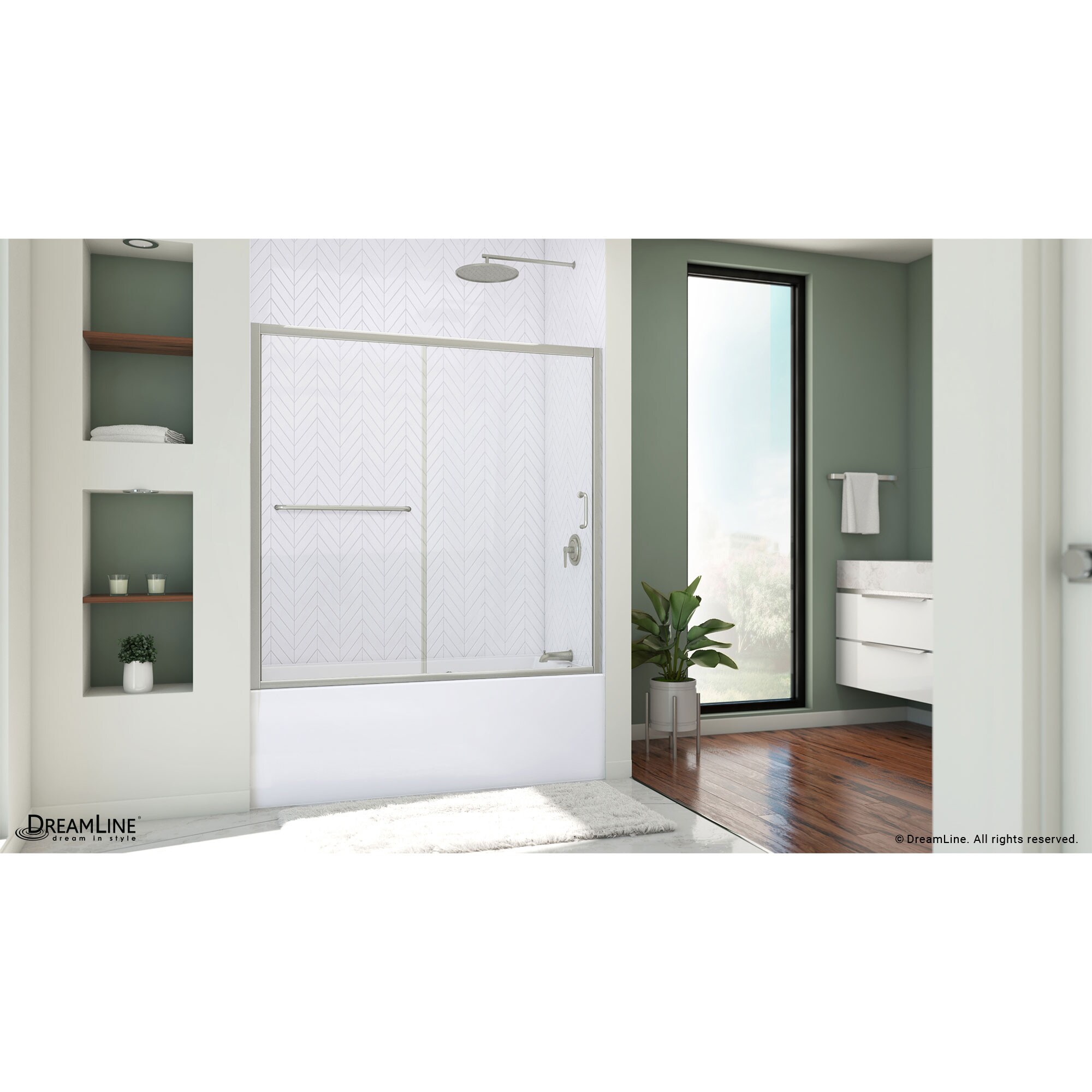 DreamLine DL-6992-04CL Bathtub-Wall-Surrounds - View #3
