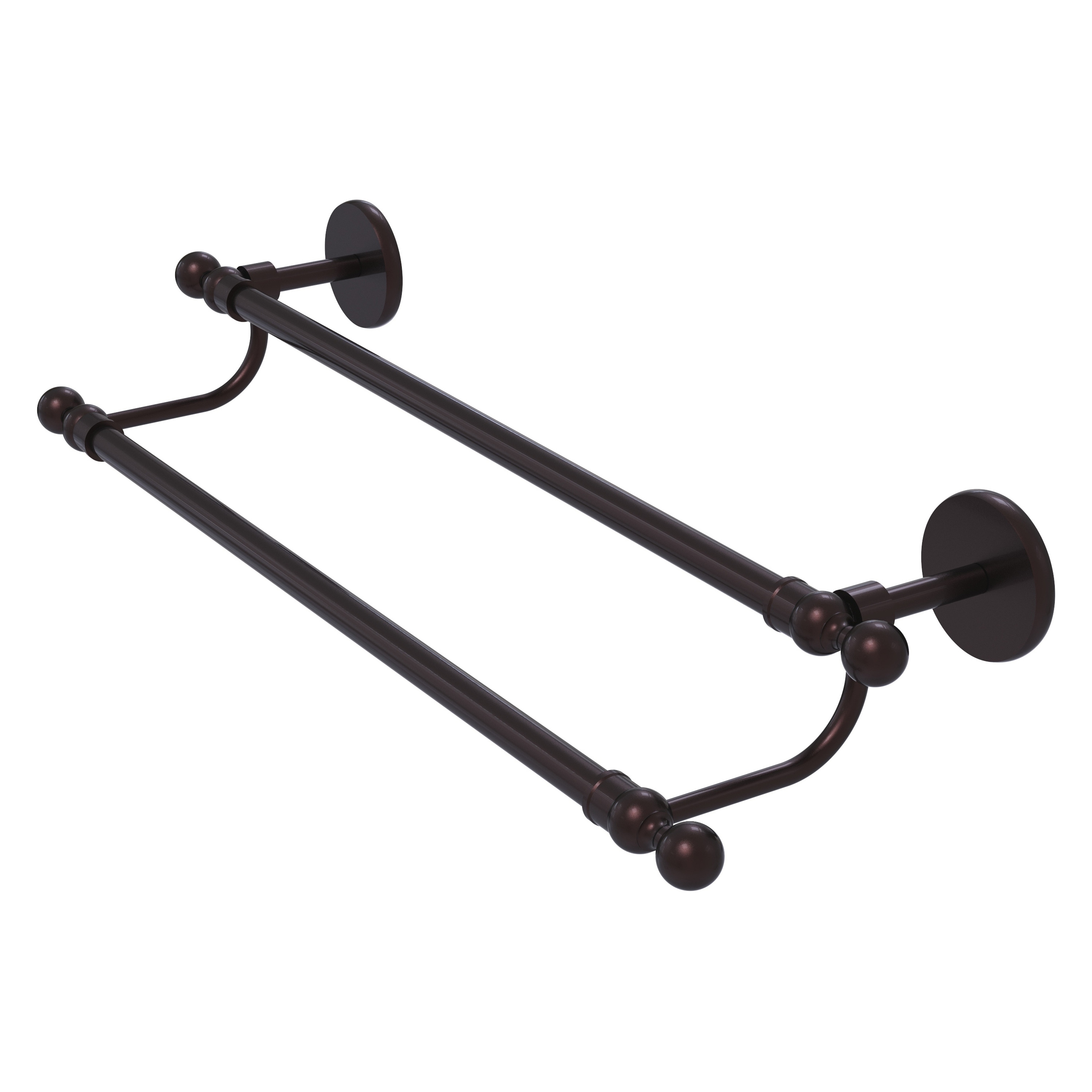 Allied Brass 1072/36-ABZ Skyline 36-in double Antique Bronze Wall mount Double Towel Bar