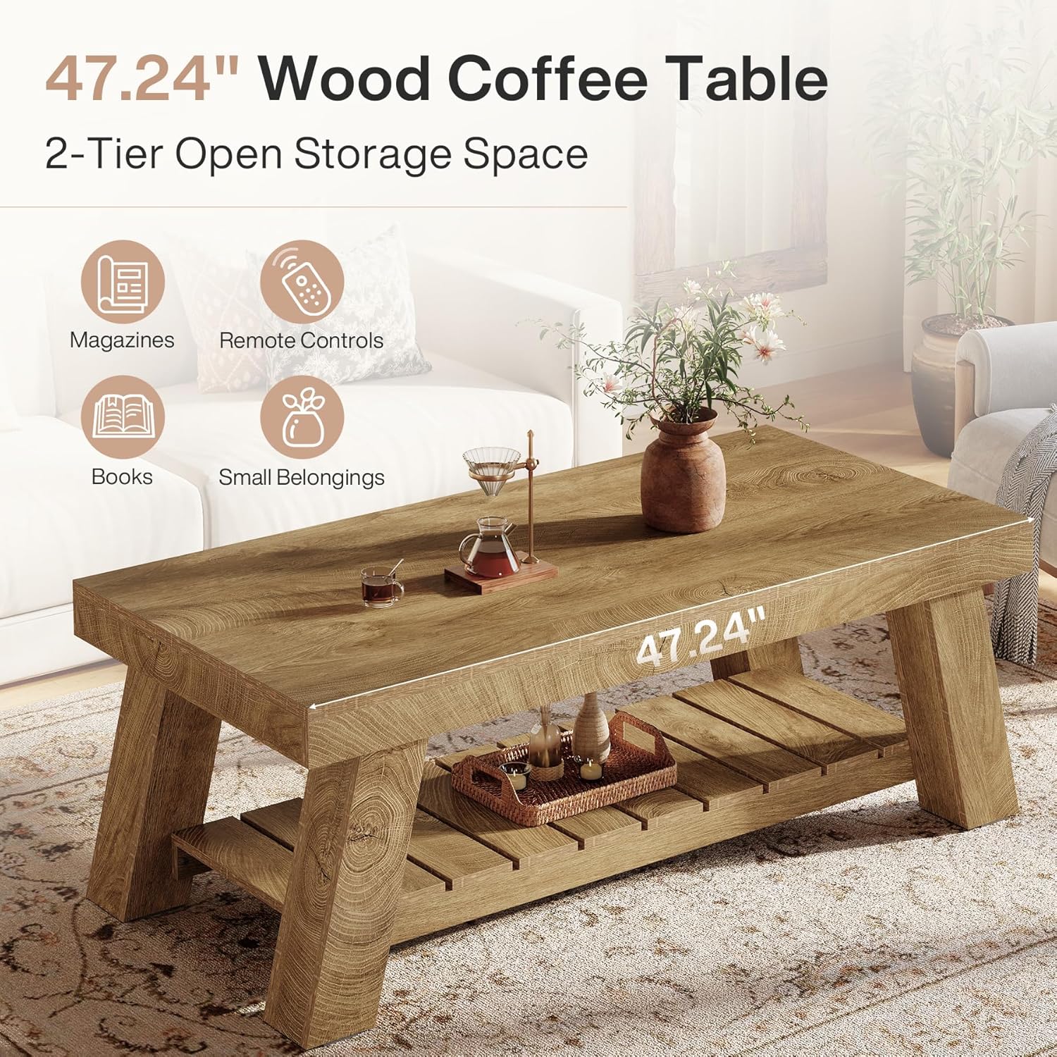 Tribesigns LWOYJL-0376YY Coffee-Tables - View #6
