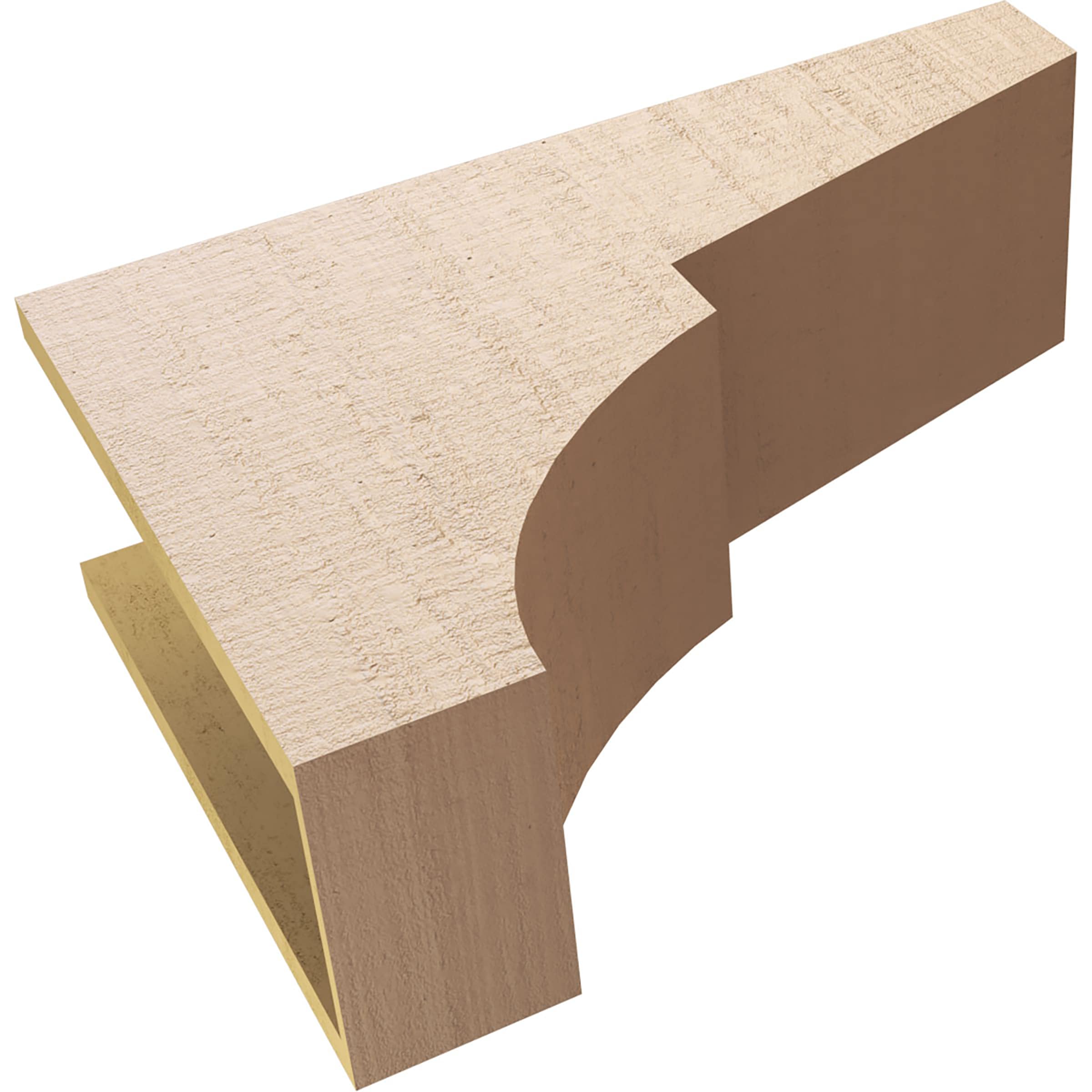 Ekena Millwork CORU08X24X16MONRCPR corbels - View #6