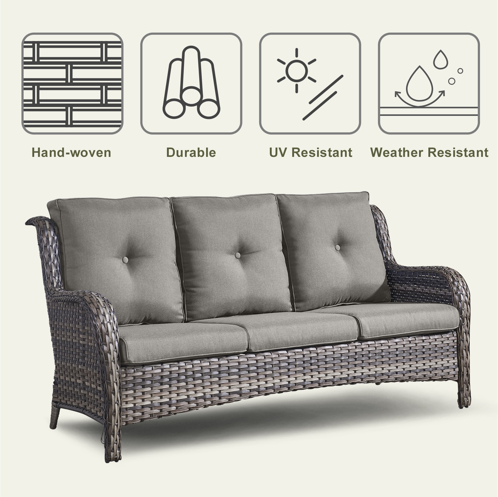 Pocassy PA015-2CZ Patio-Sofas-Daybeds - View #3