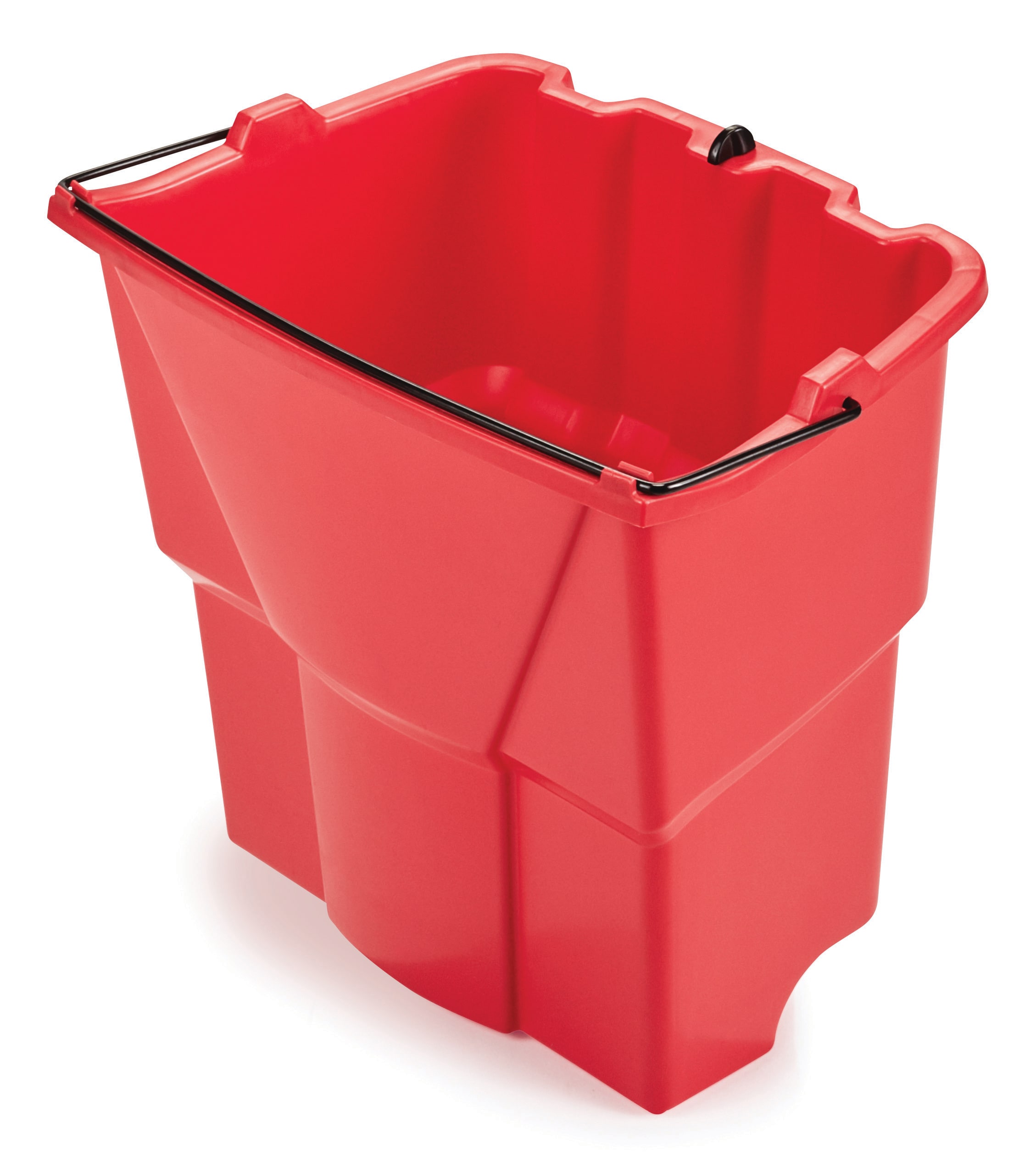 Rubbermaid WaveBrake® Dirty Water Bucket, 18 Qt, Plastic, Red