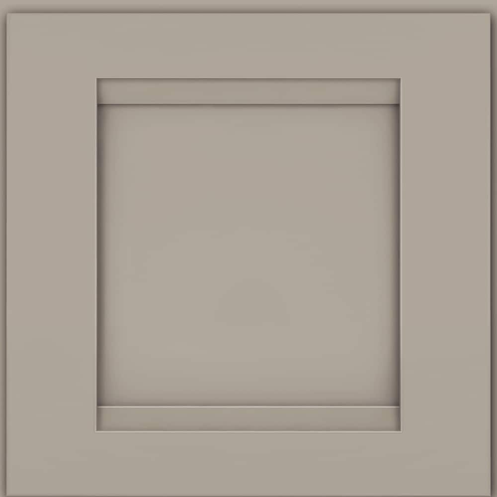 KraftMaid RDCDS,AC8D2,G81D Sonata 14.625-Inches W x 14.625-Inches H Pebble Grey Painted Kitchen Cabinet Sample (Door Sample)