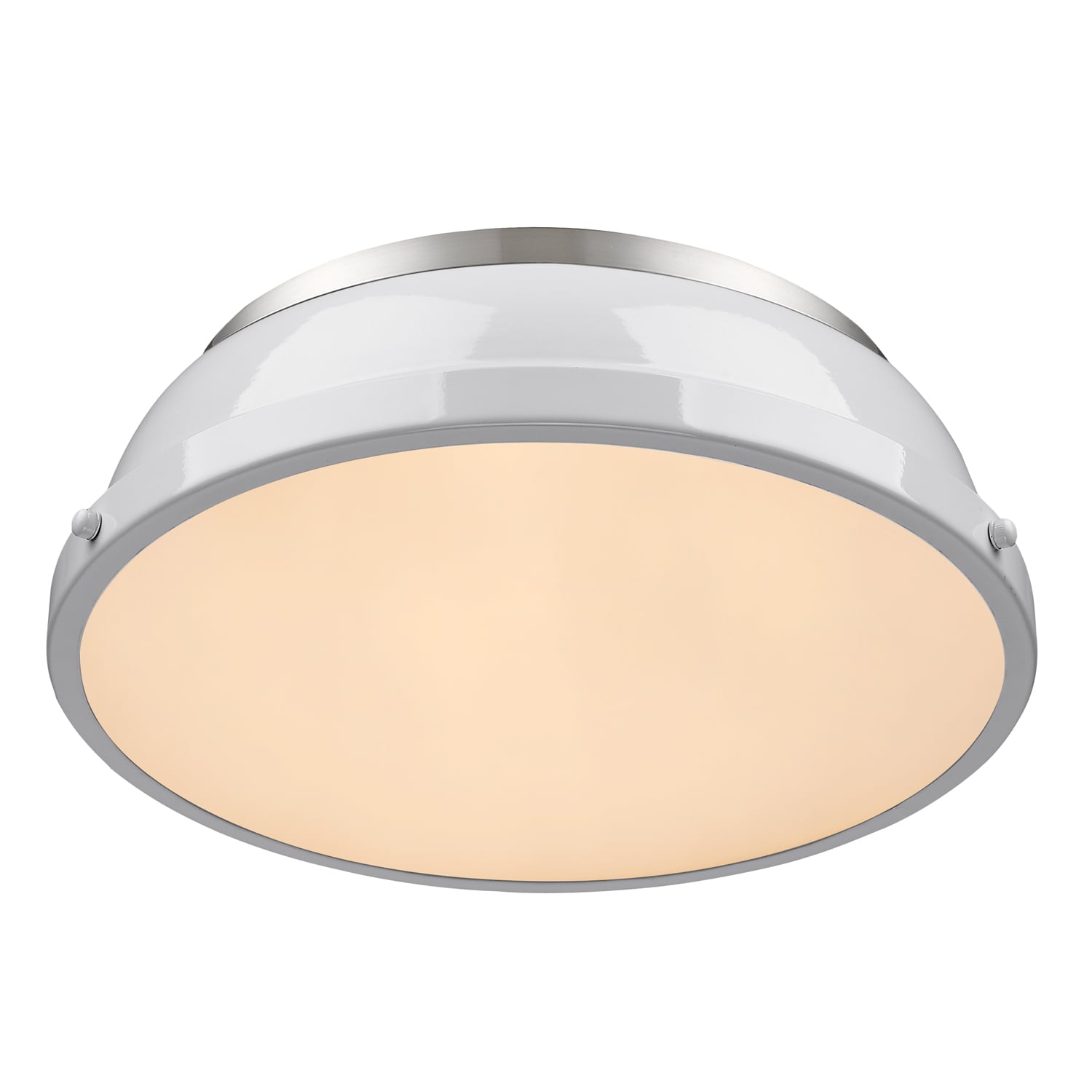 Golden Lighting 3602-14 PW-WH flushmounts - View #3