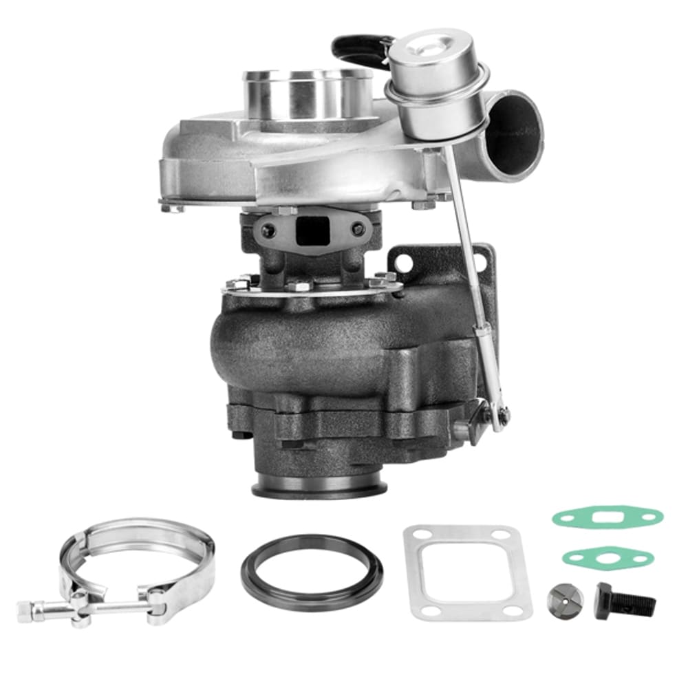 OGETFUUR Turbocharger Compressor FIT For T04E T3 .63 Turbo with Internal Wastegate and V band Featuring High Performance Turbocharger Compressor for 420 Plus HP Output