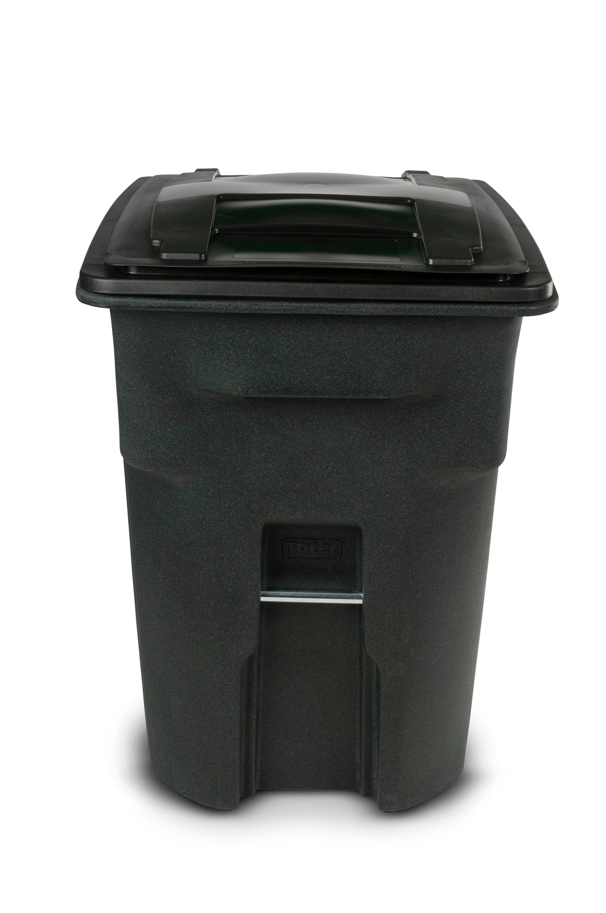 Toter 2-Wheel Trash Can with Lid — Blackstone, 96-Gallon, Model