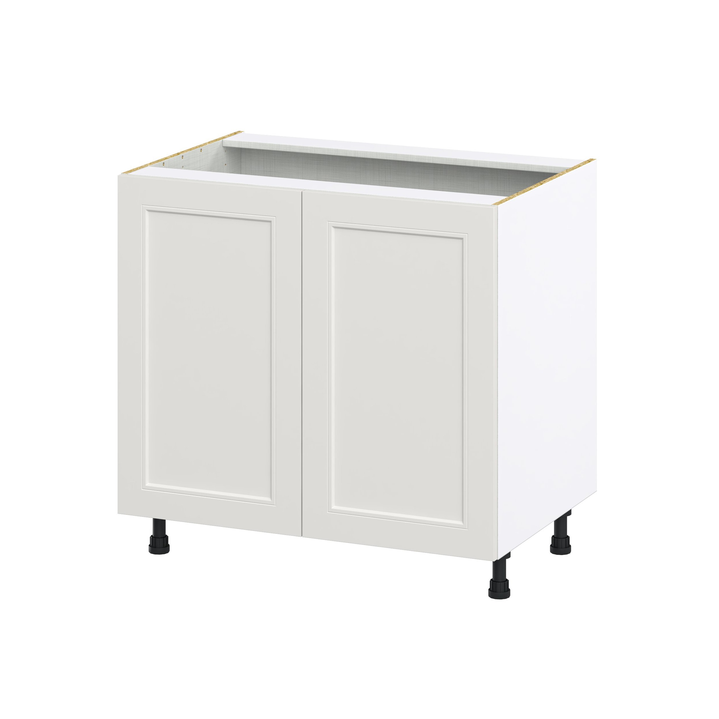 Hugo&Borg DSSB36FH-BE Belcourt 36-in W x 34.5-in H x 24-in D Painted Light Gray Sink Base Fully assembled Cabinet (Recessed Panel Shaker)