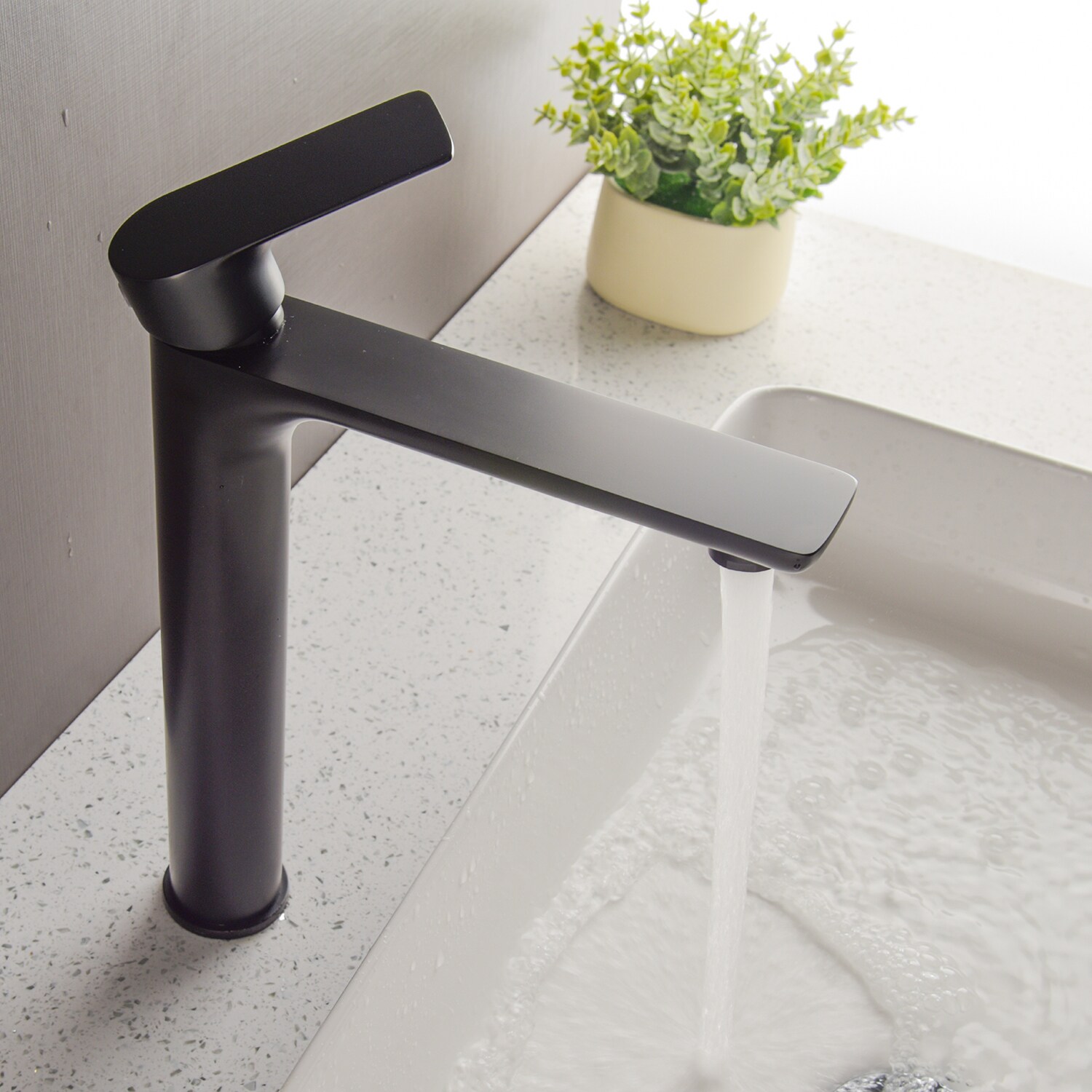 Cobbe Black Widespread 1-Handle Bathroom Sink Faucet in the Bathroom ...