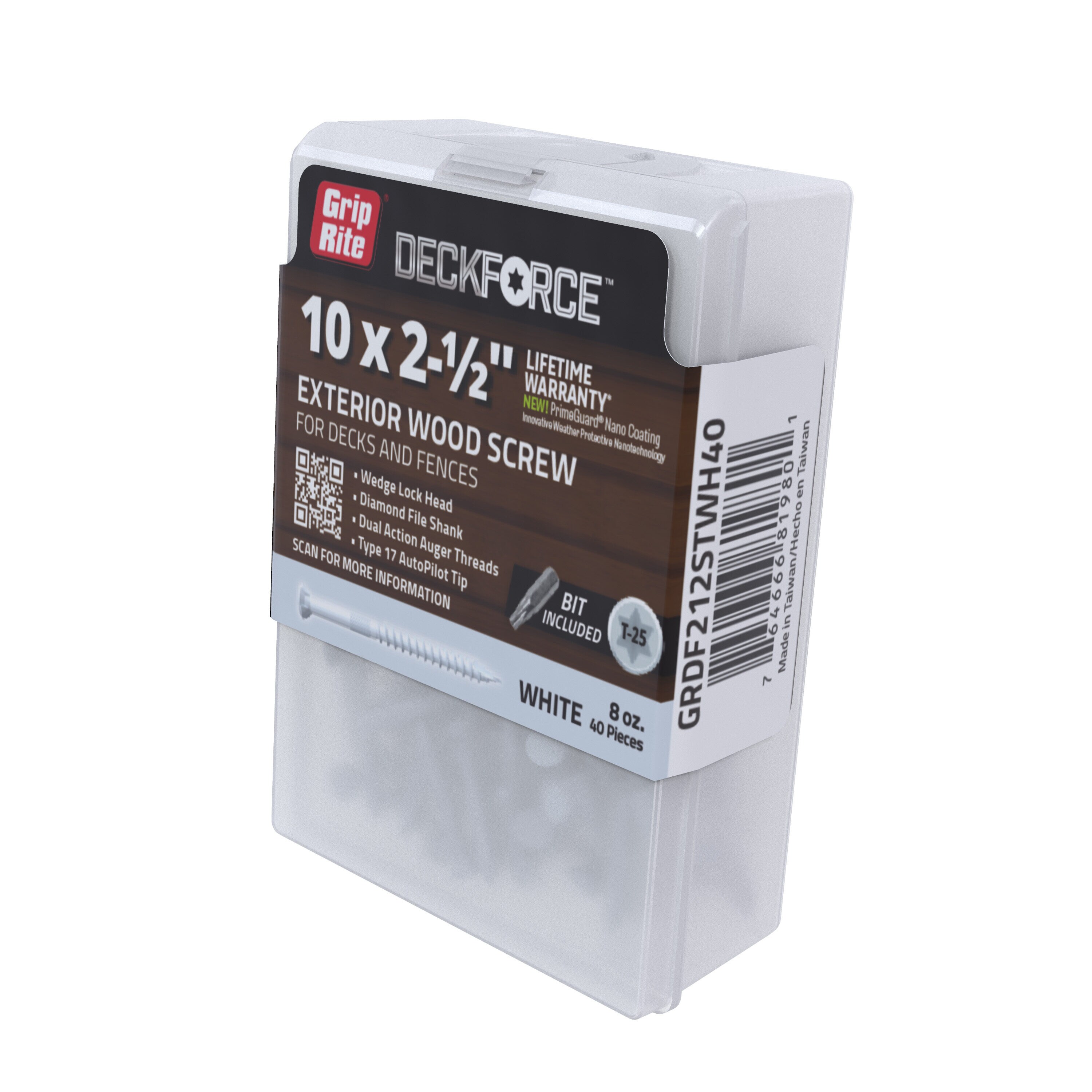 DeckForce by Grip Rite GRDF212STWH40 Deck-Screws - View #7