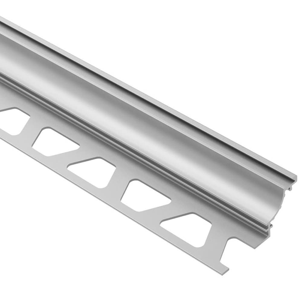 Schluter Systems AHK1S125AE Dilex-AHK 0.5-in W x 98.5-in L Satin anodized aluminum Aluminum Cove base Tile Edge Trim