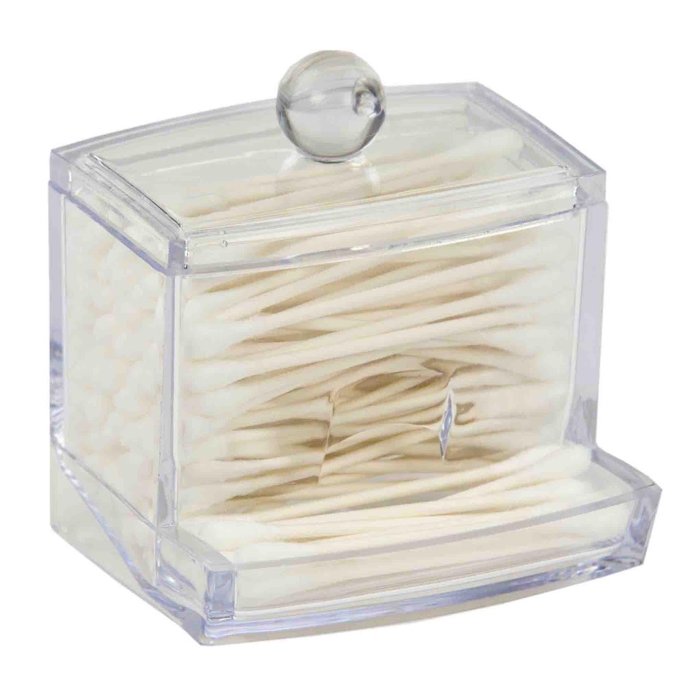 Portable Travel Transparent Storage Box Toothpick Cotton Swab Band-aid Mini  Organizer Classification Finishing Box Container