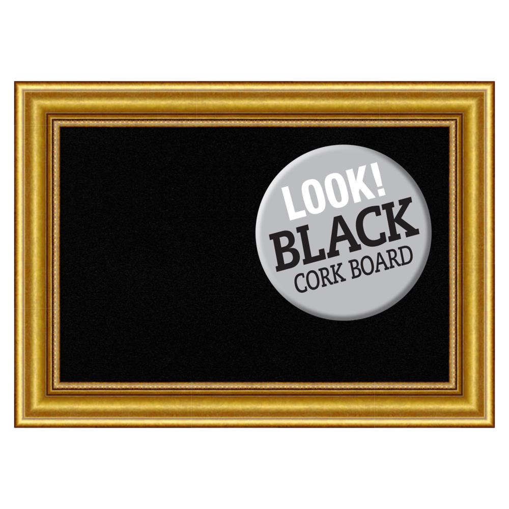 Amanti Art DSW3994608 Townhouse Gold Frame Collection 21.5-in W x 15.5-in H Landscape or Portrait Bulletin Board