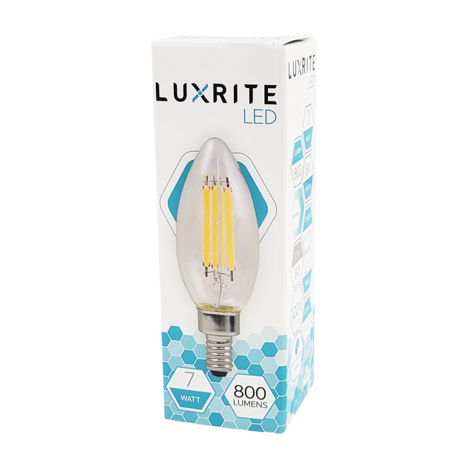Urskive alder katolsk Luxrite 100-Watt EQ B11 Soft White Candelabra Base (e-12) Dimmable LED  Light Bulb (6-Pack) in the Decorative Light Bulbs department at Lowes.com