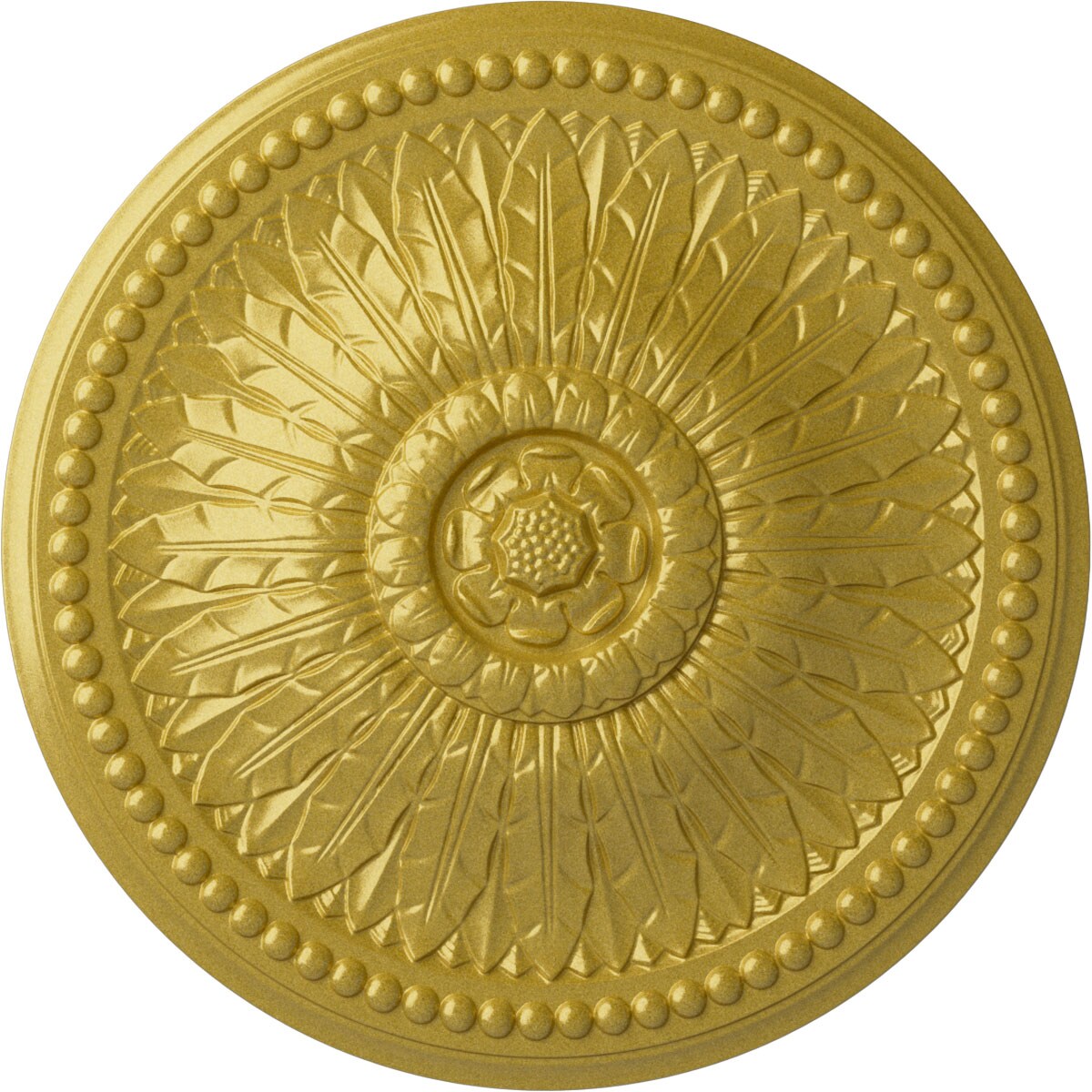 Ekena Millwork CM29SPRGS Springtime 29.375-in W x 29.375-in L Rich Gold Polyurethane Ceiling Medallion