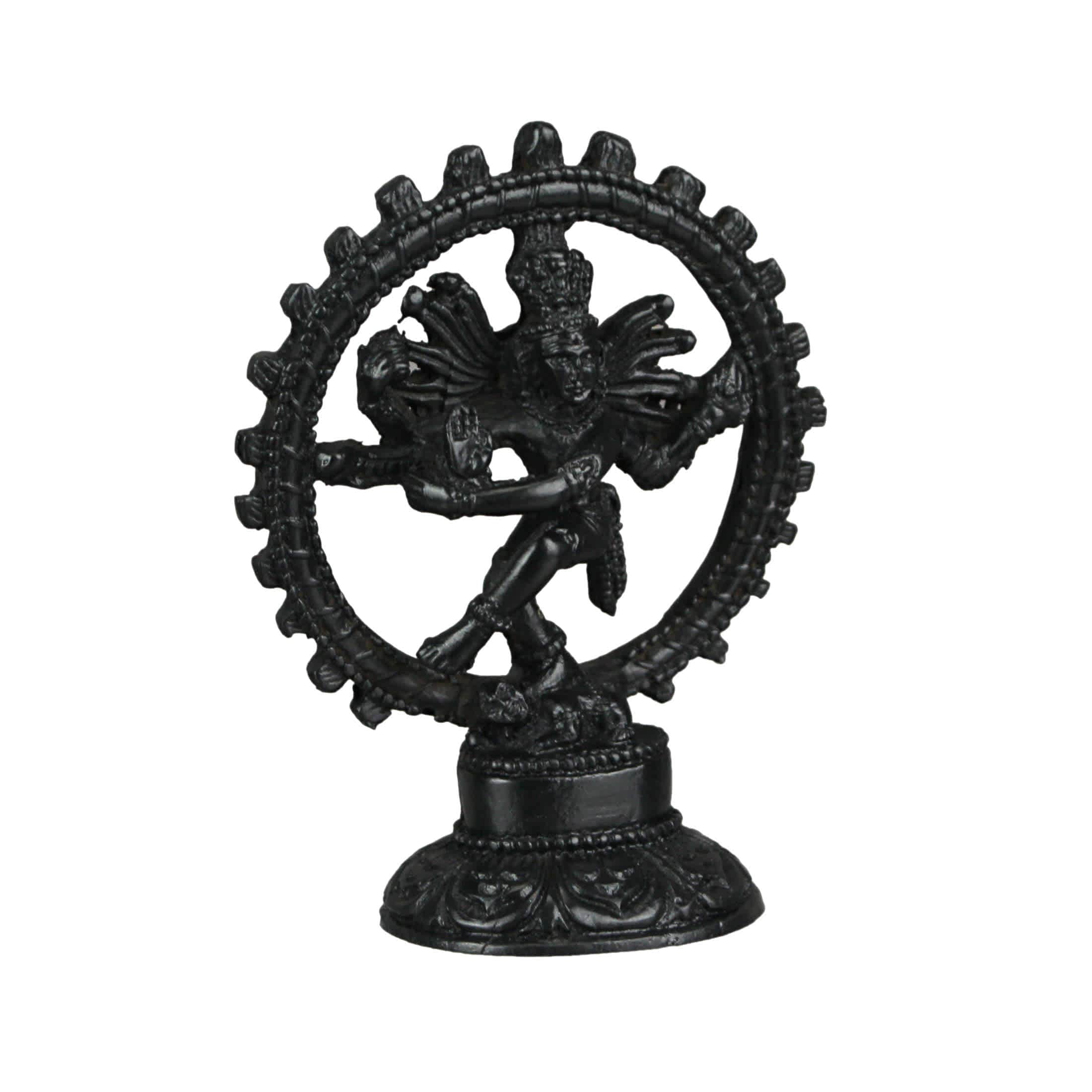 Things2Die4 KAT16-1 Hindu God Nataraja Dancing Shiva Ebony Finished Statue Natraj