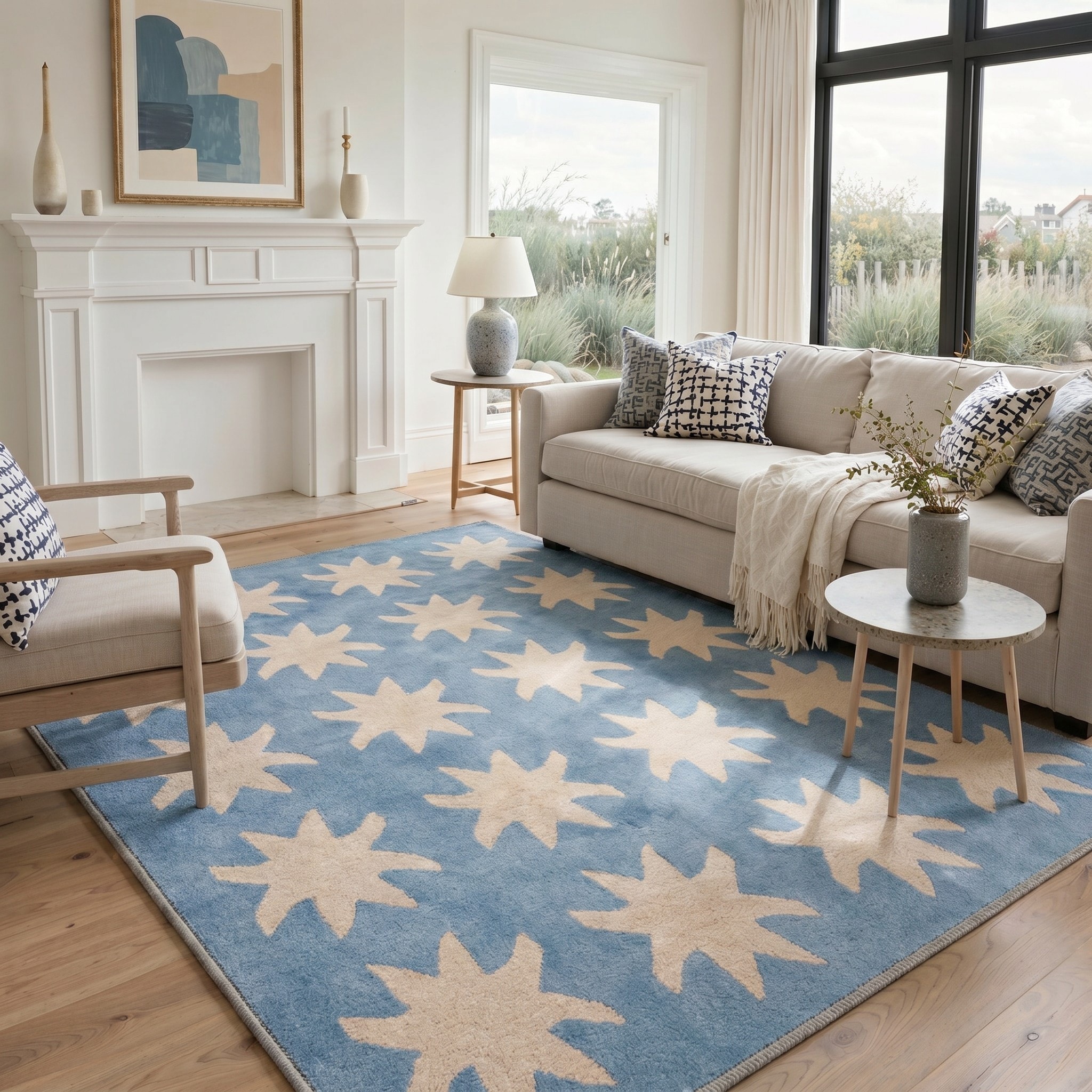 BAVNI ARC1298-TEALBLOO-5X7 rugs - View #2