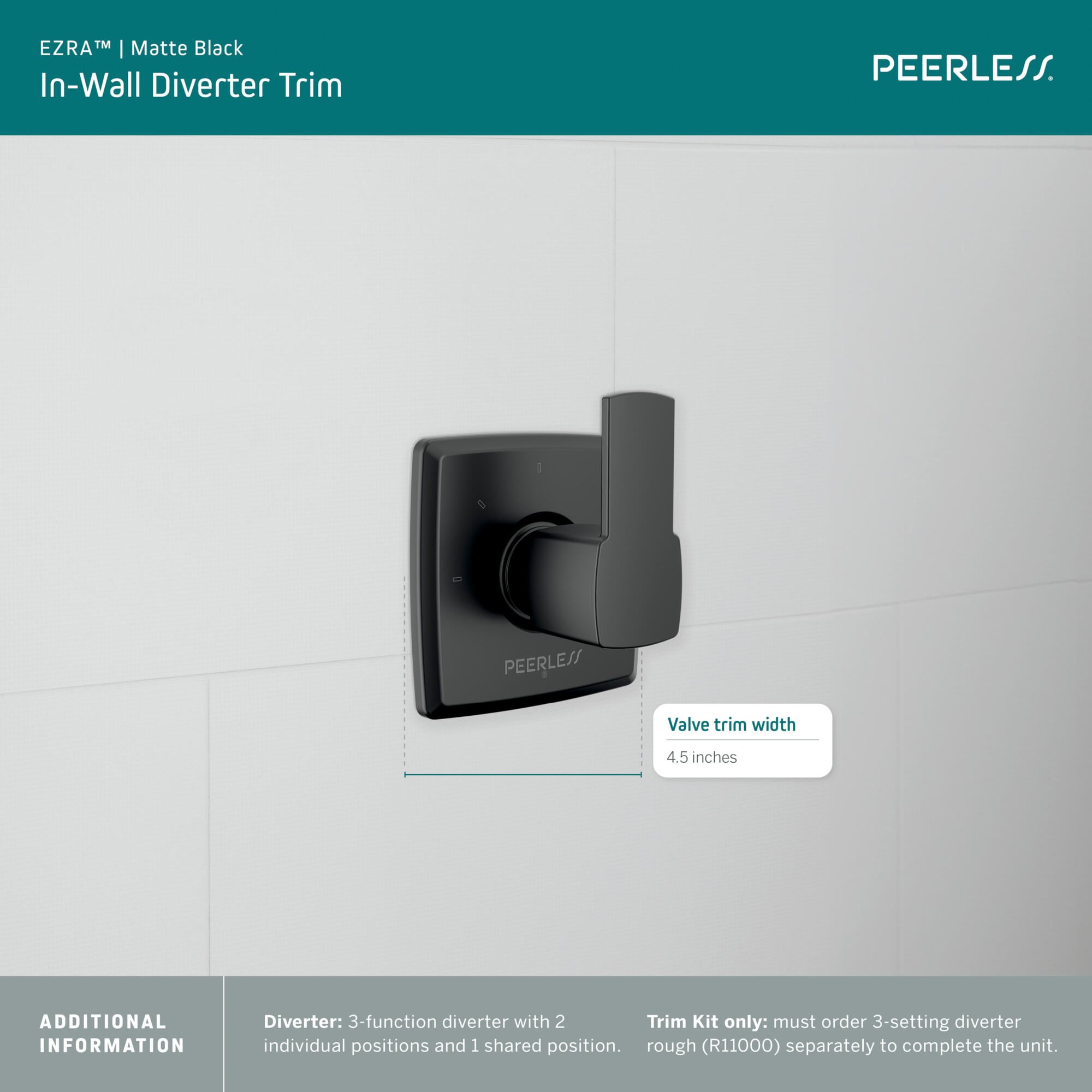 Peerless PTT14371-BL Bath-Shower-Facc - View #3