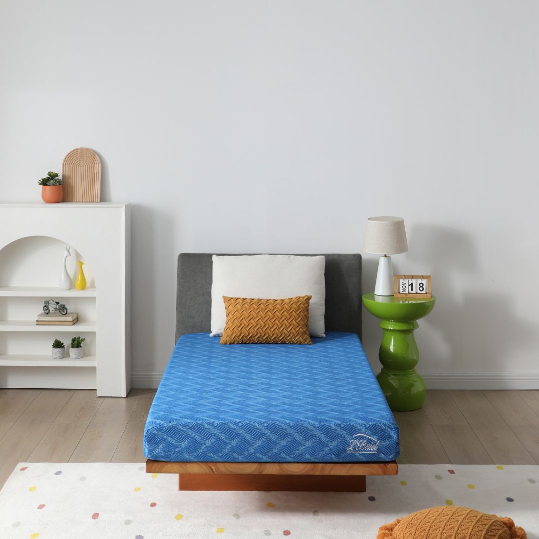 LBaiet 806 FULL BLUE 6-in Medium Full Gel memory foam Mattress in a Box