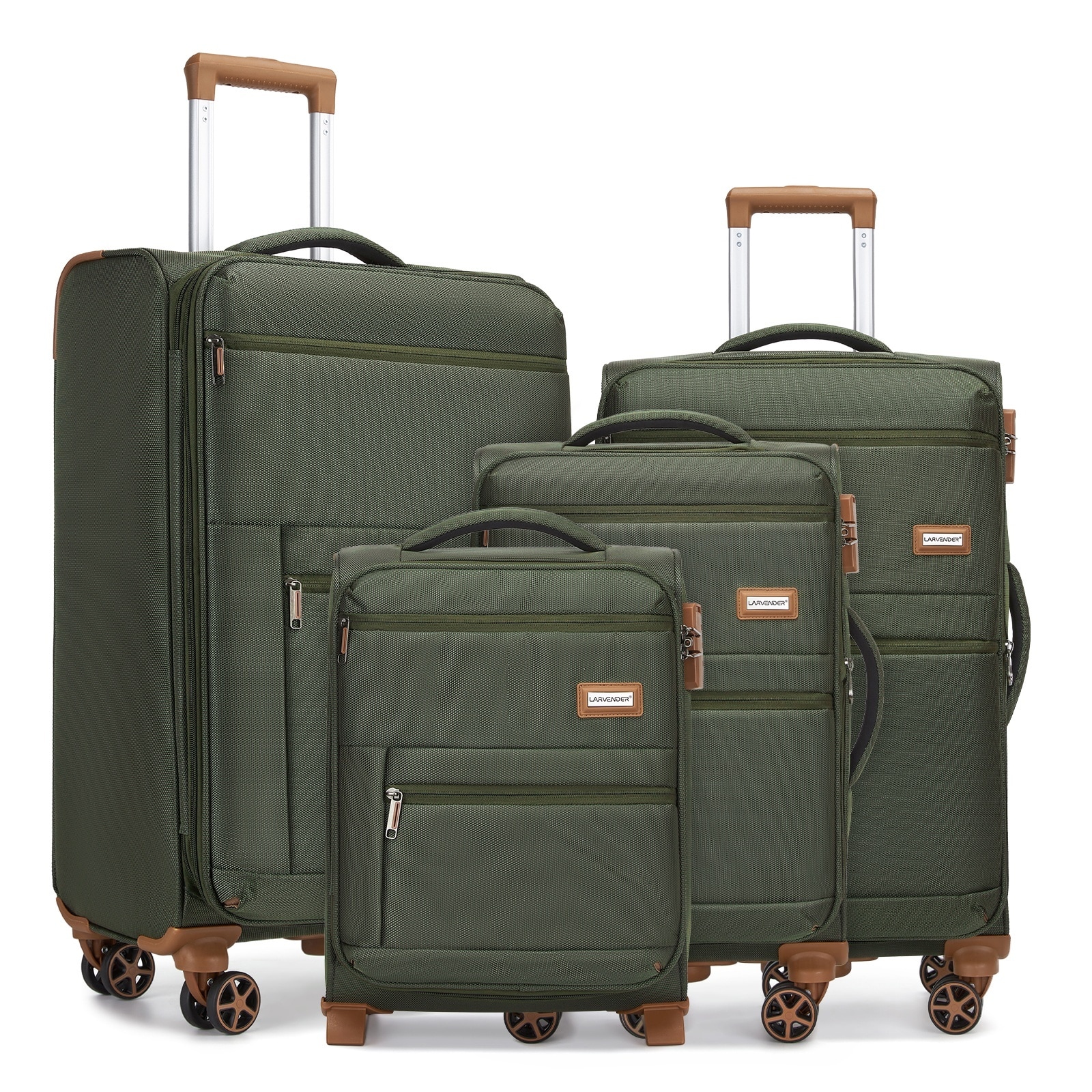 LIVACA 16/20/24/28 inch Army Green Scuff-Resistant Polyester Fabric ...