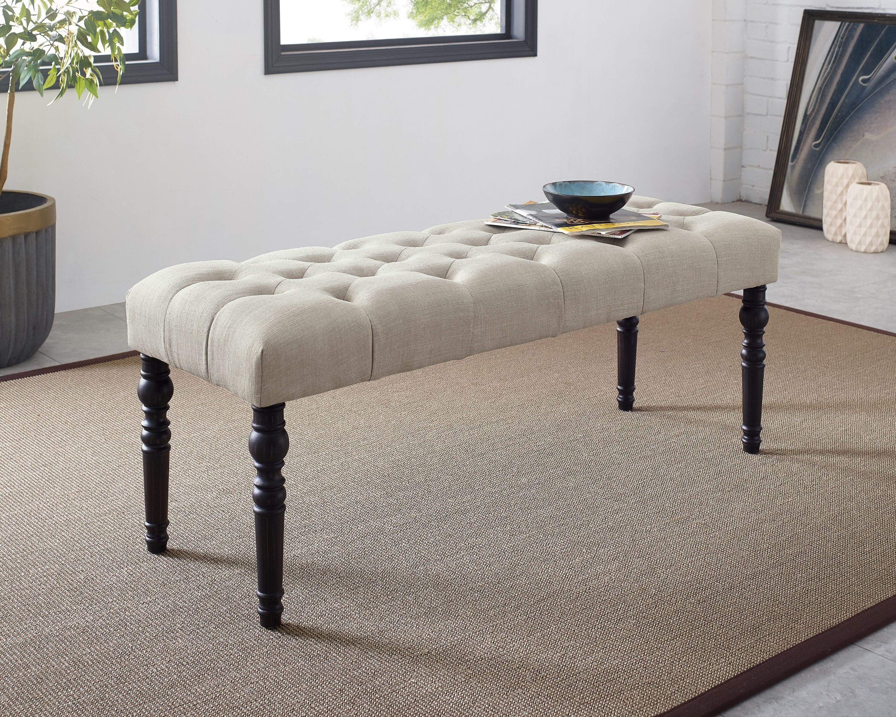 Roundhill Furniture CB361TA Dining-Benches - View #2