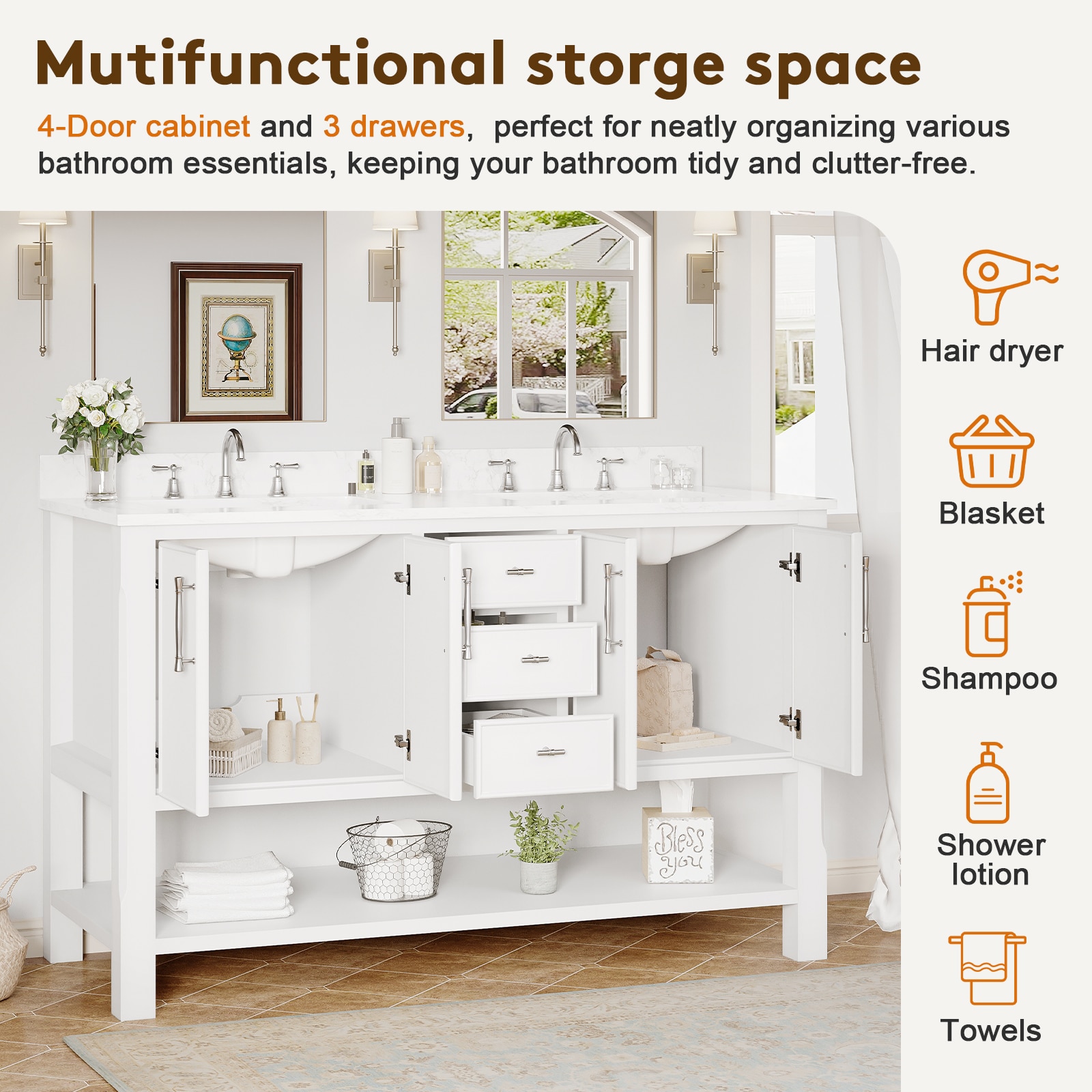 VOUA SAF-DSRCJ-YE1 Bath-Vanity-Combo - View #6