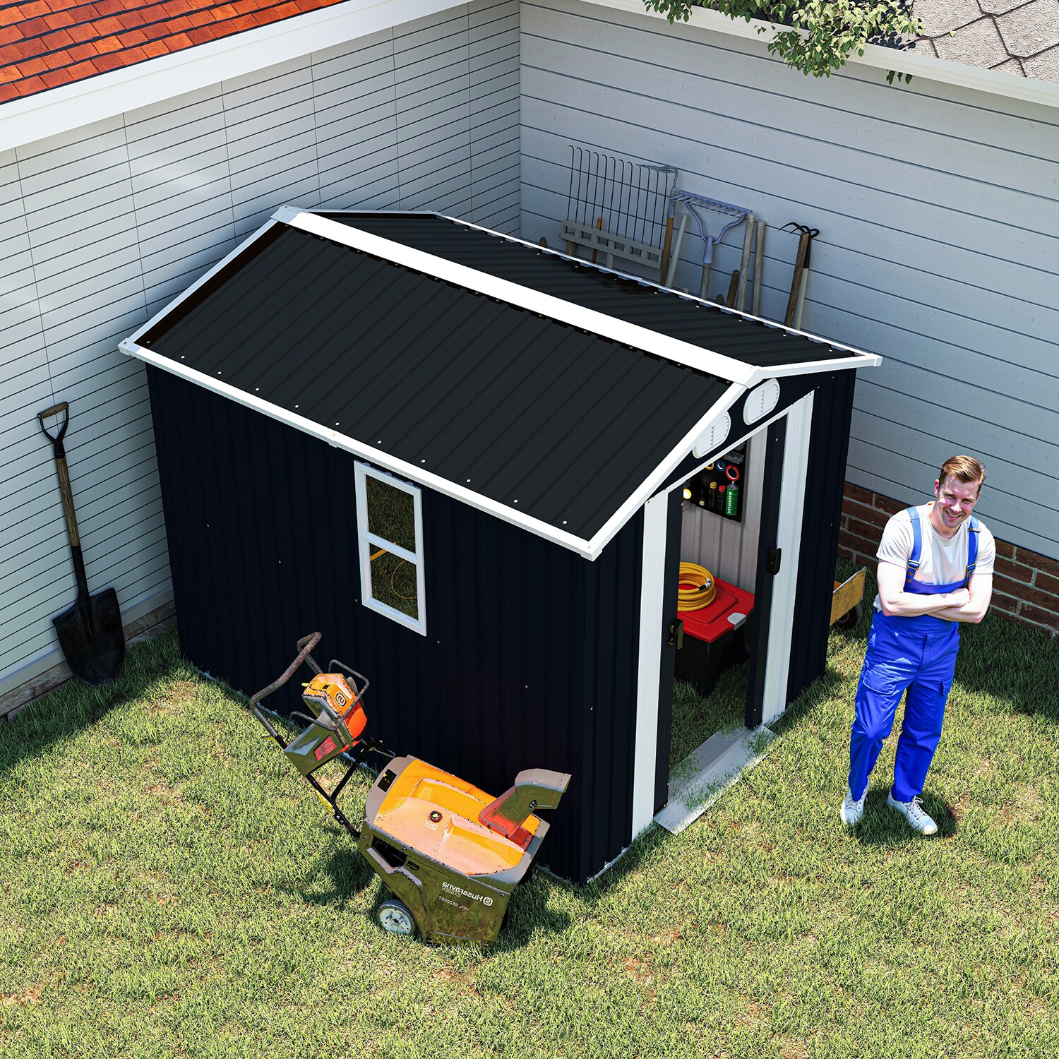 GZMR GR-W26554 Metal-Storage-Buildings-Sheds - View #3