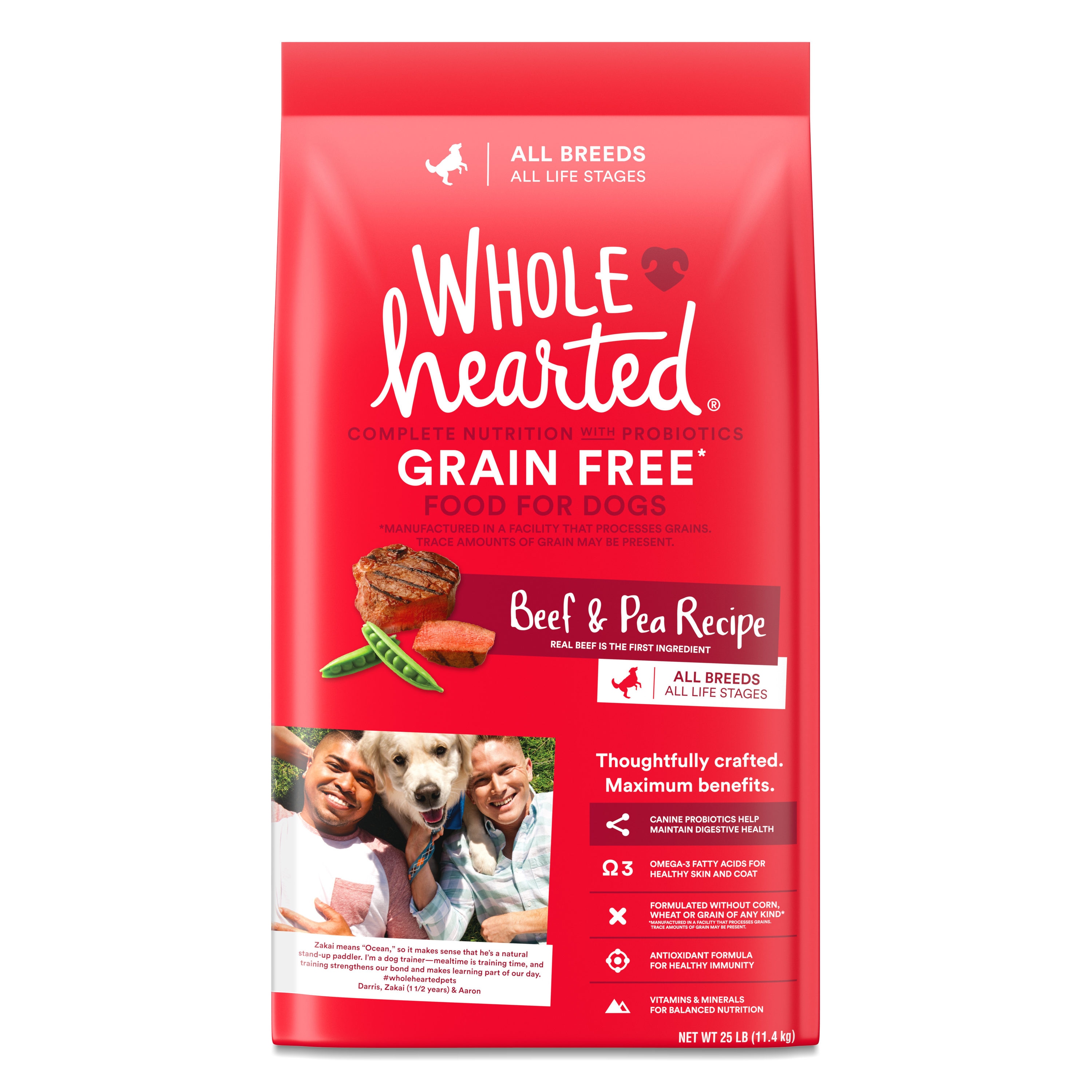 Wholehearted grain free all life stages salmon and sale pea recipe dry dog food