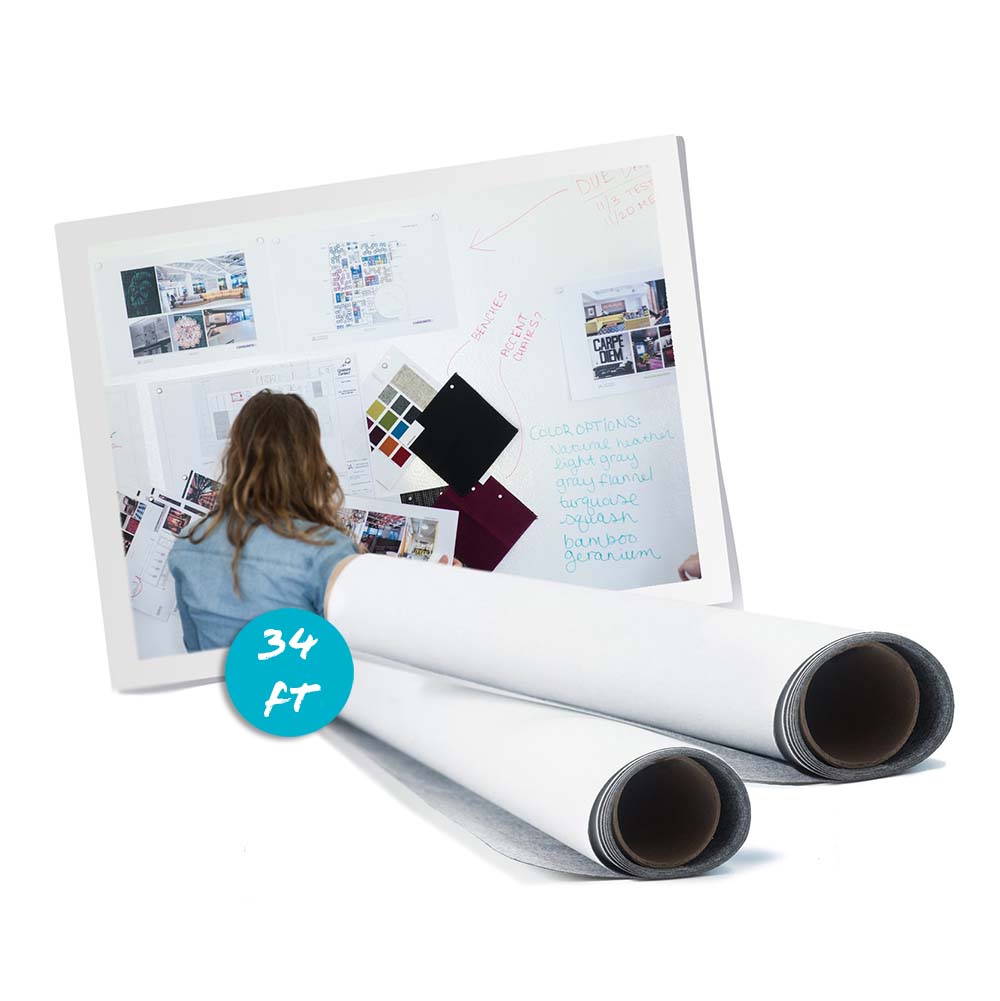  Smart Magnetic Whiteboard Paint 65ft² Clear - Magnetic Dry  Erase Functionality - Write On a Magnetic Wall : Office Products