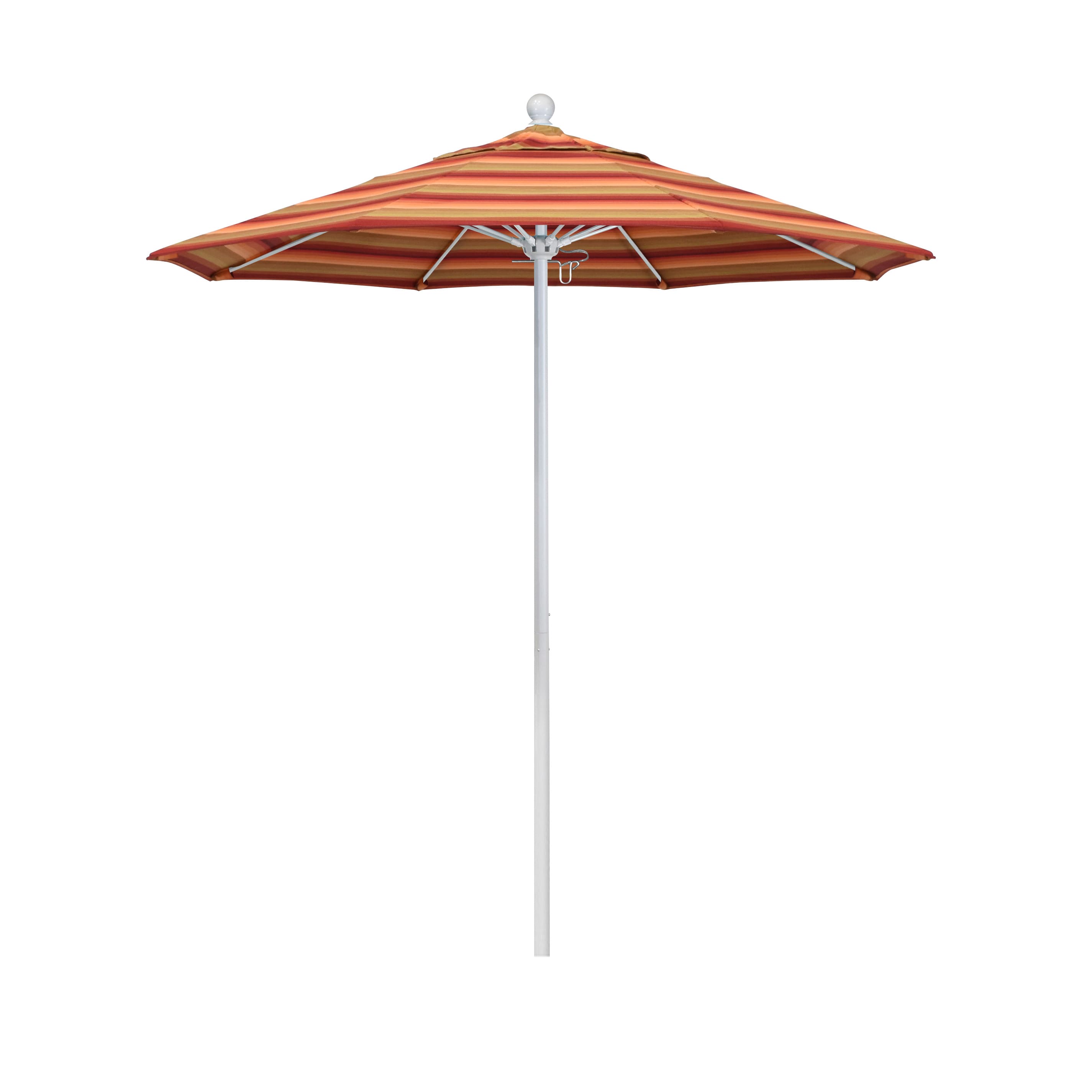 California Umbrella ALTO758170-56095 7.5-ft Aluminum Multiple colors/finishes No-tilt Market Patio Umbrella