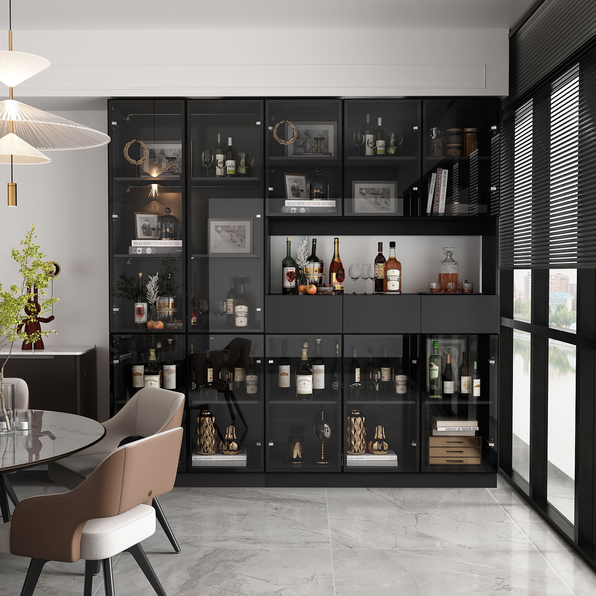FUFU&GAGA JH0373+374 bookcases - View #2
