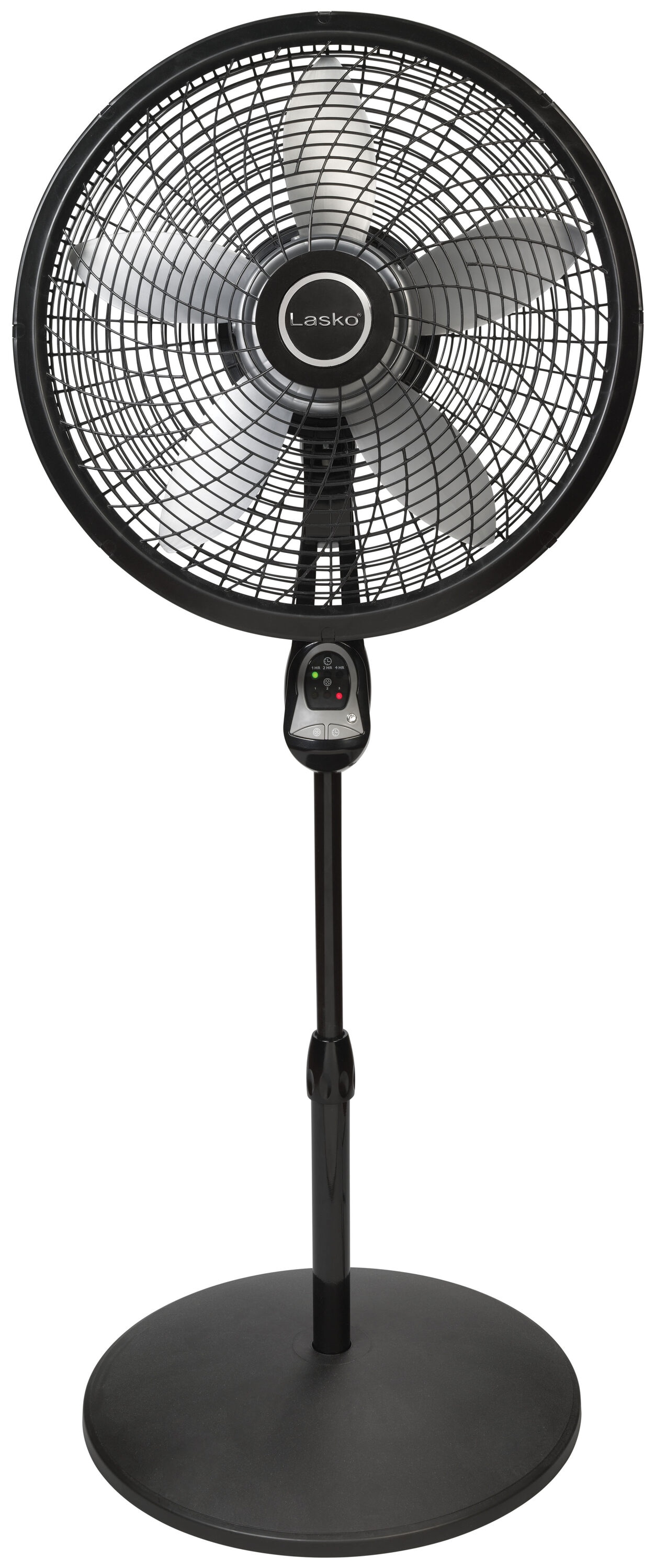 Lasko 1844 18-in 120 -Volt 3 -Speed Indoor Black Oscillating Pedestal Fan with Remote