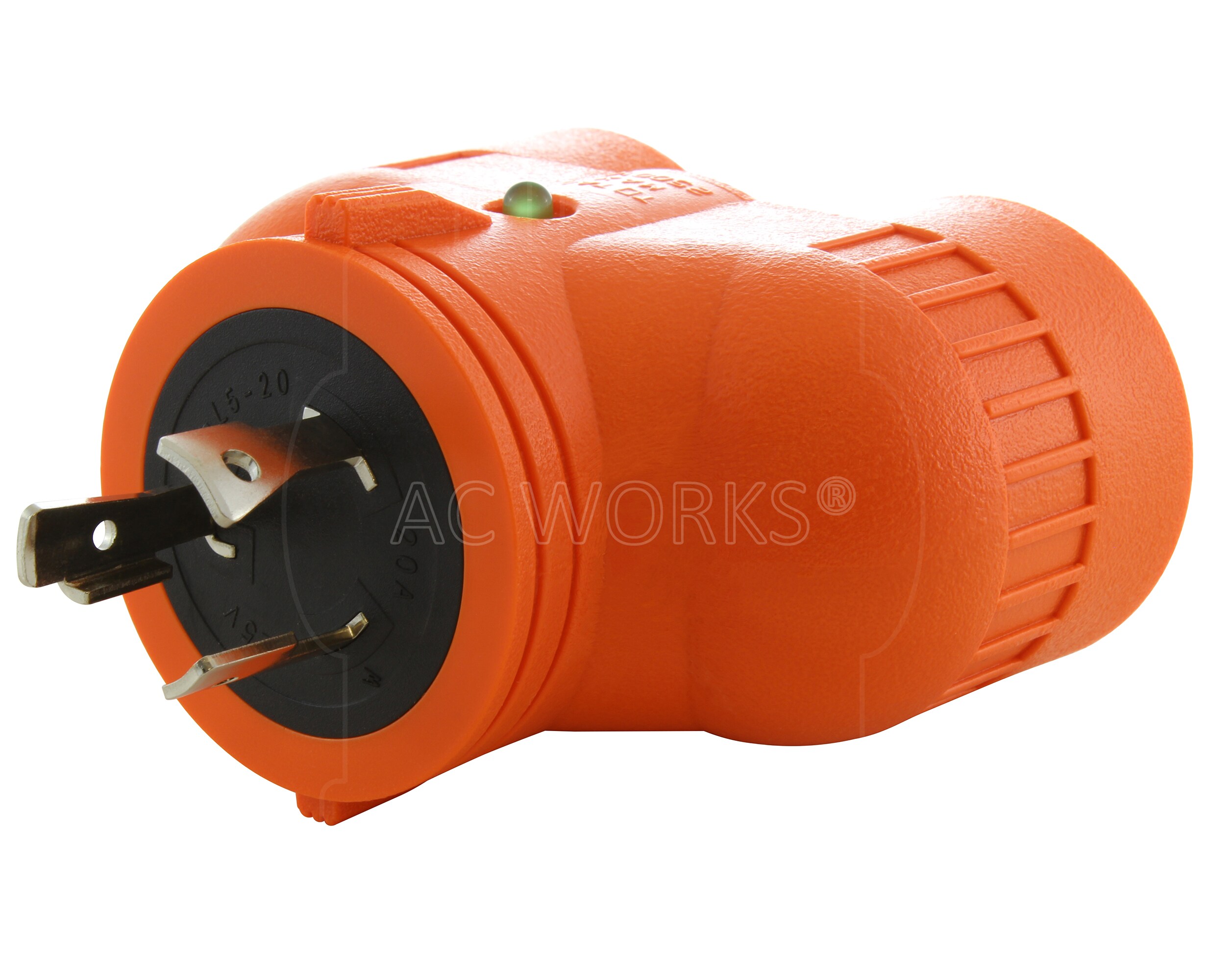 1.5FT L21-20P 20A 5-Prong Locking Plug to (4) Household Outlets with 20A  Breakers