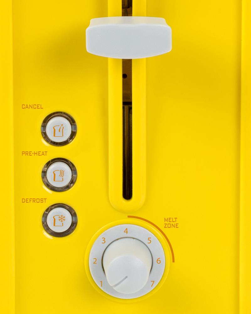 Canary Yellow Two-Slice Toaster