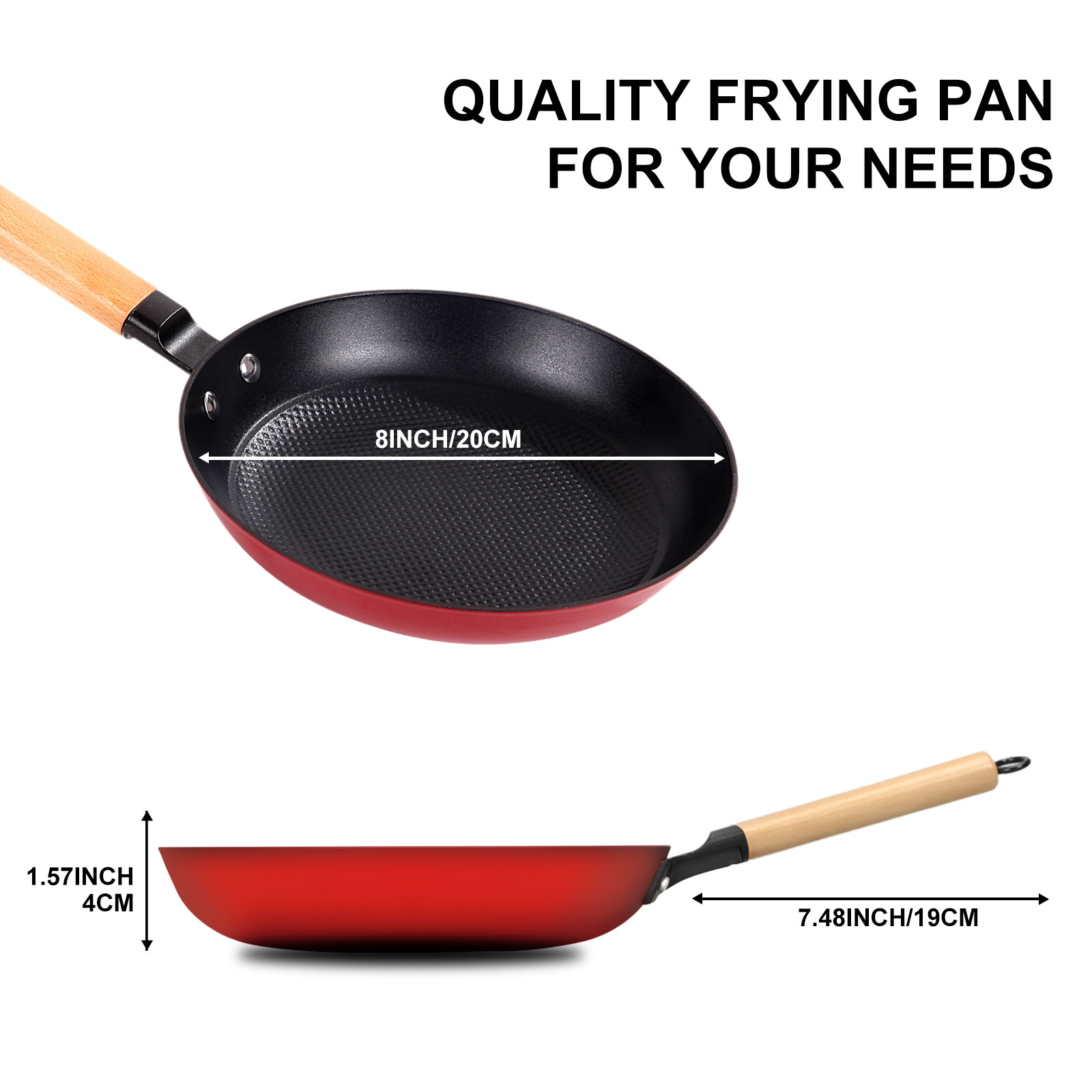 LTMATE LSDT-08-RED Cooking-Pans-Skillets - View #2