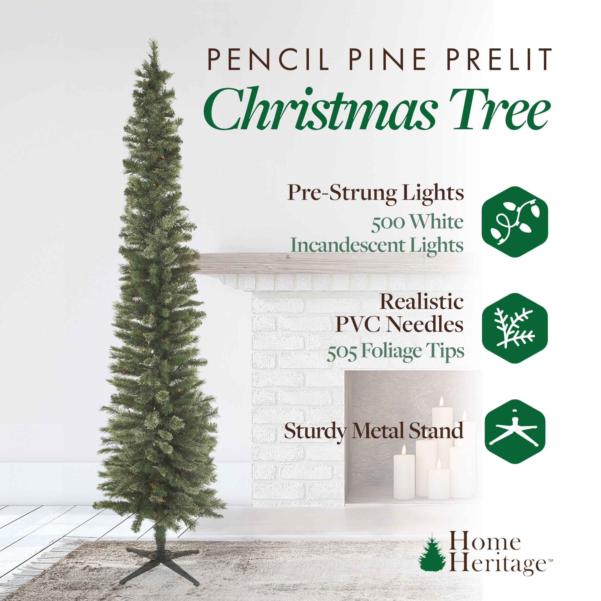 Home Heritage 183830 Artificial-Christmas-Trees - View #3