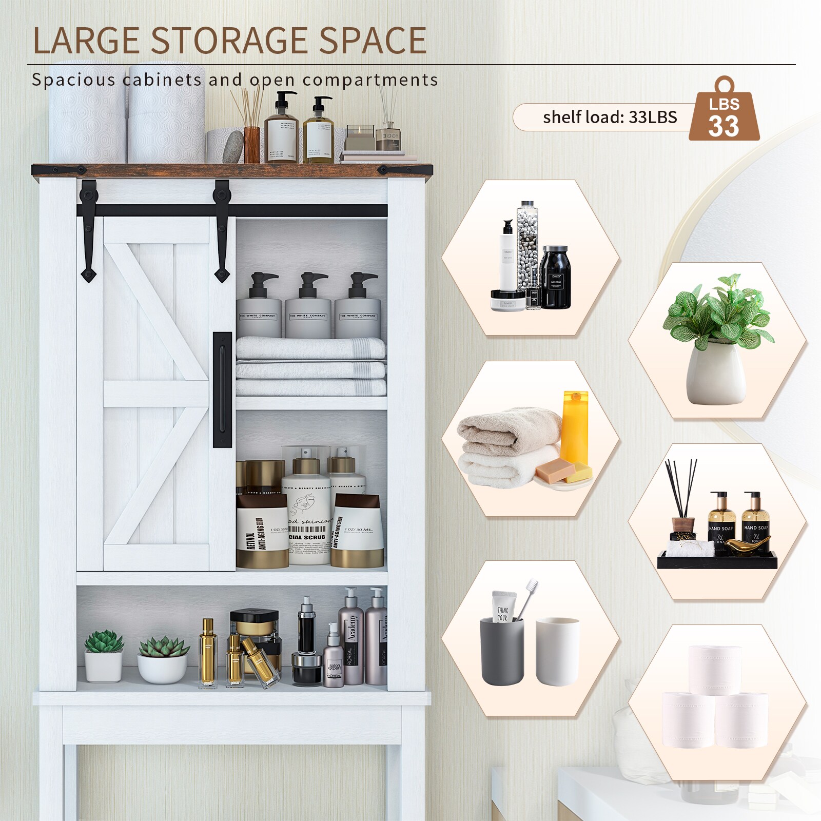 AOXUN H22007WH etageres - View #4