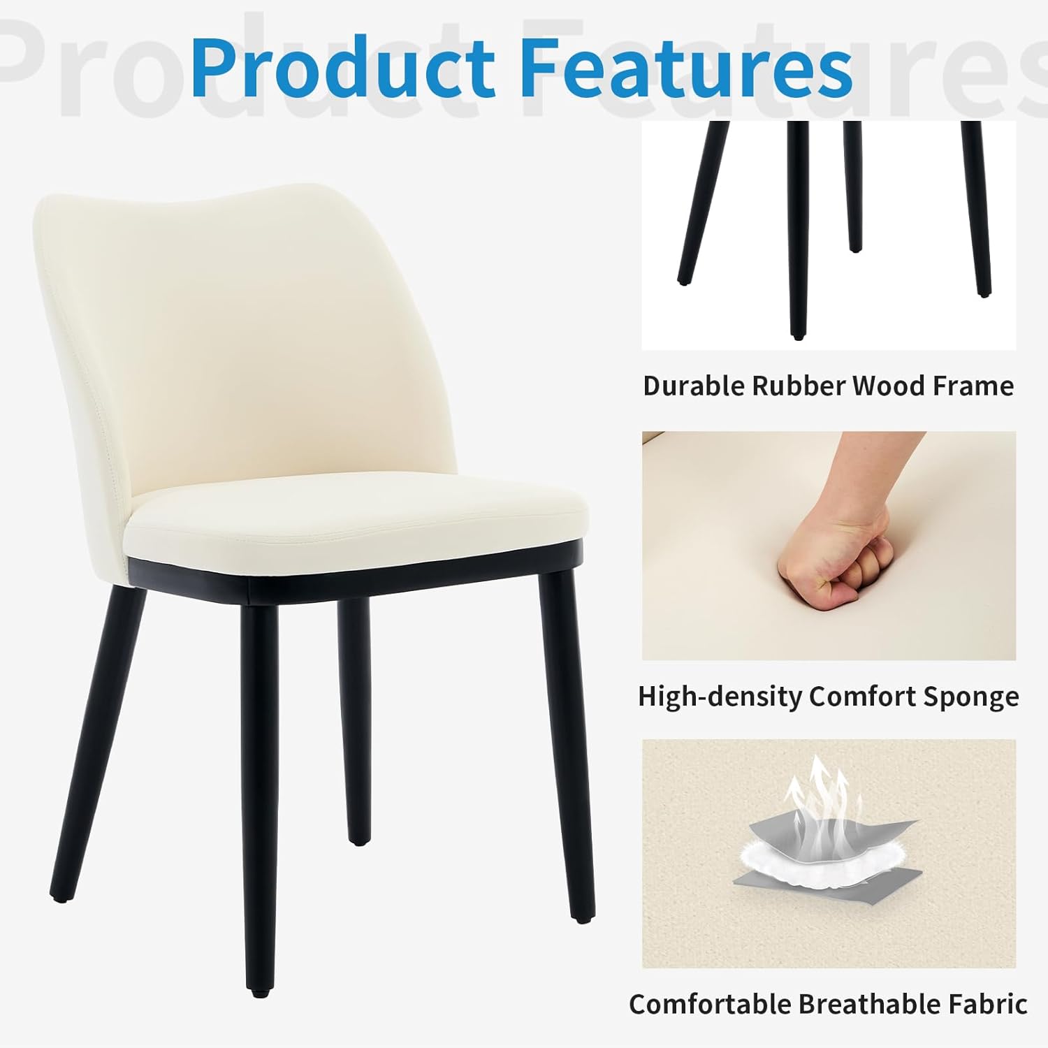 Qeetex LHF-CY-7BL53 Dining-Chairs - View #3