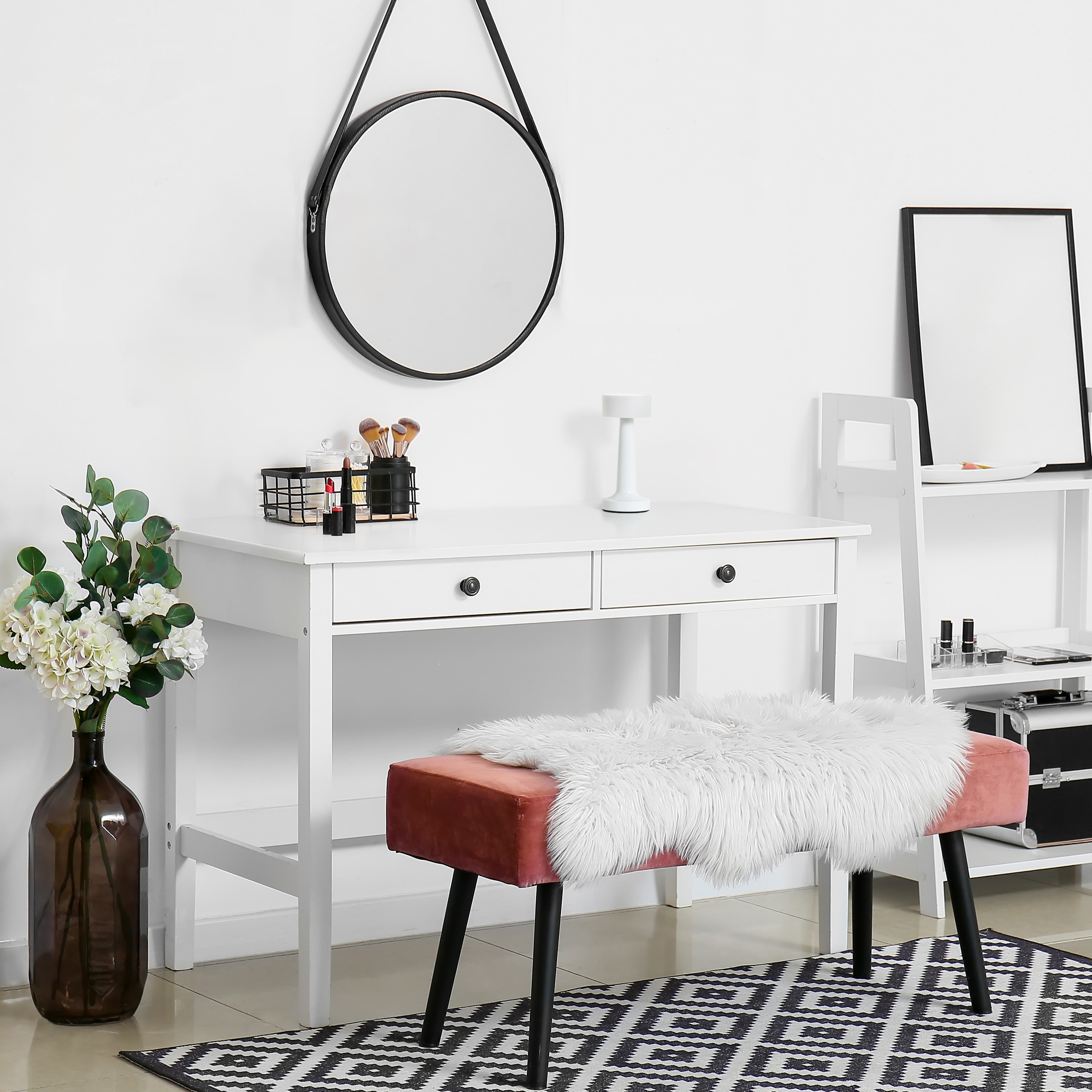 Simple Designs LD1082-WHT Desk-Table-Lamps - View #5