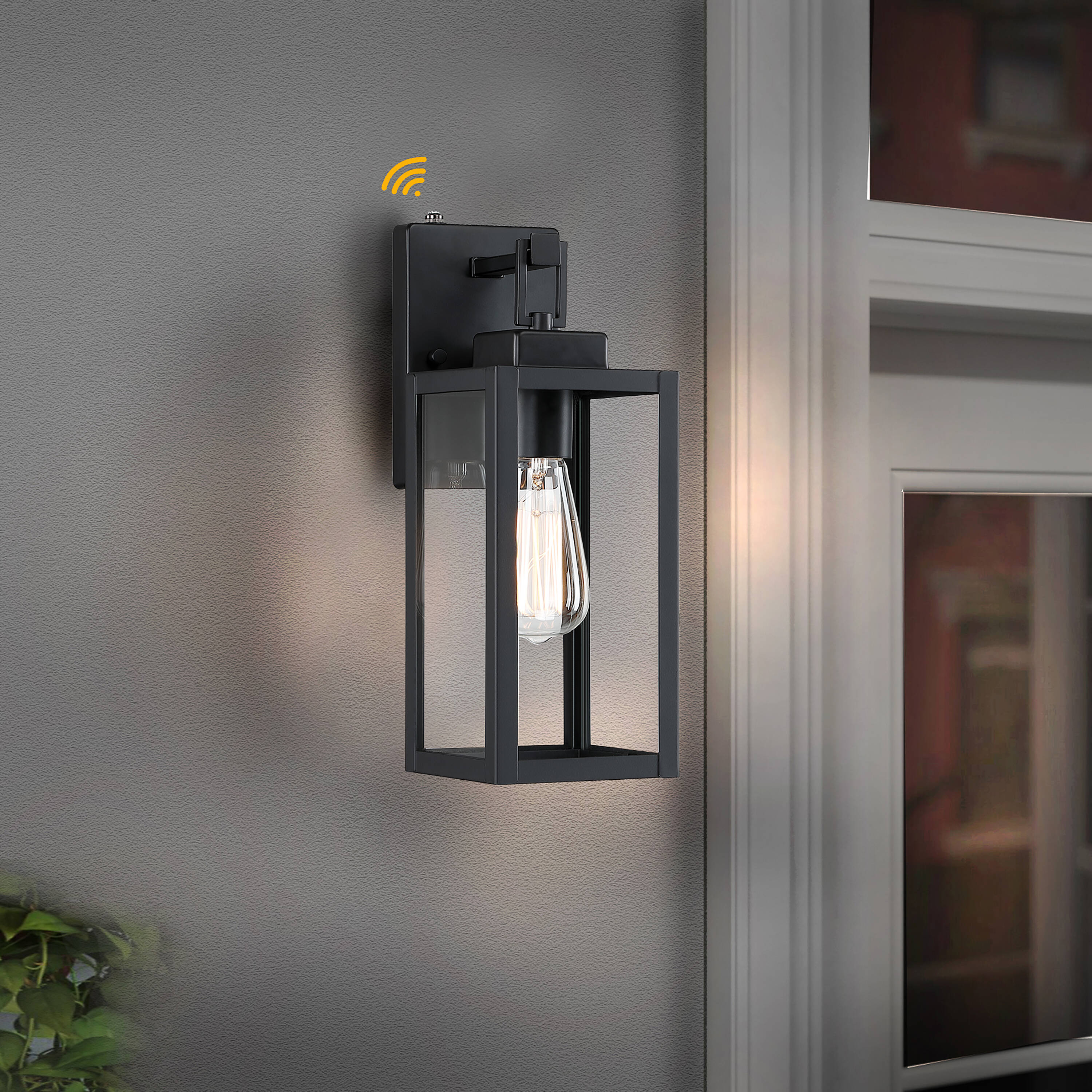 Hukoro 1-Light 14-in Matte Black Outdoor Wall Light in the Outdoor