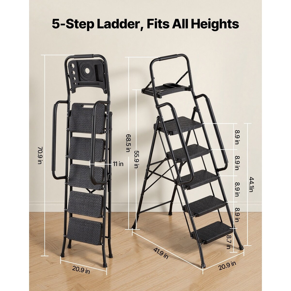Tooliom D01027RFLRP Step-Ladders - View #3